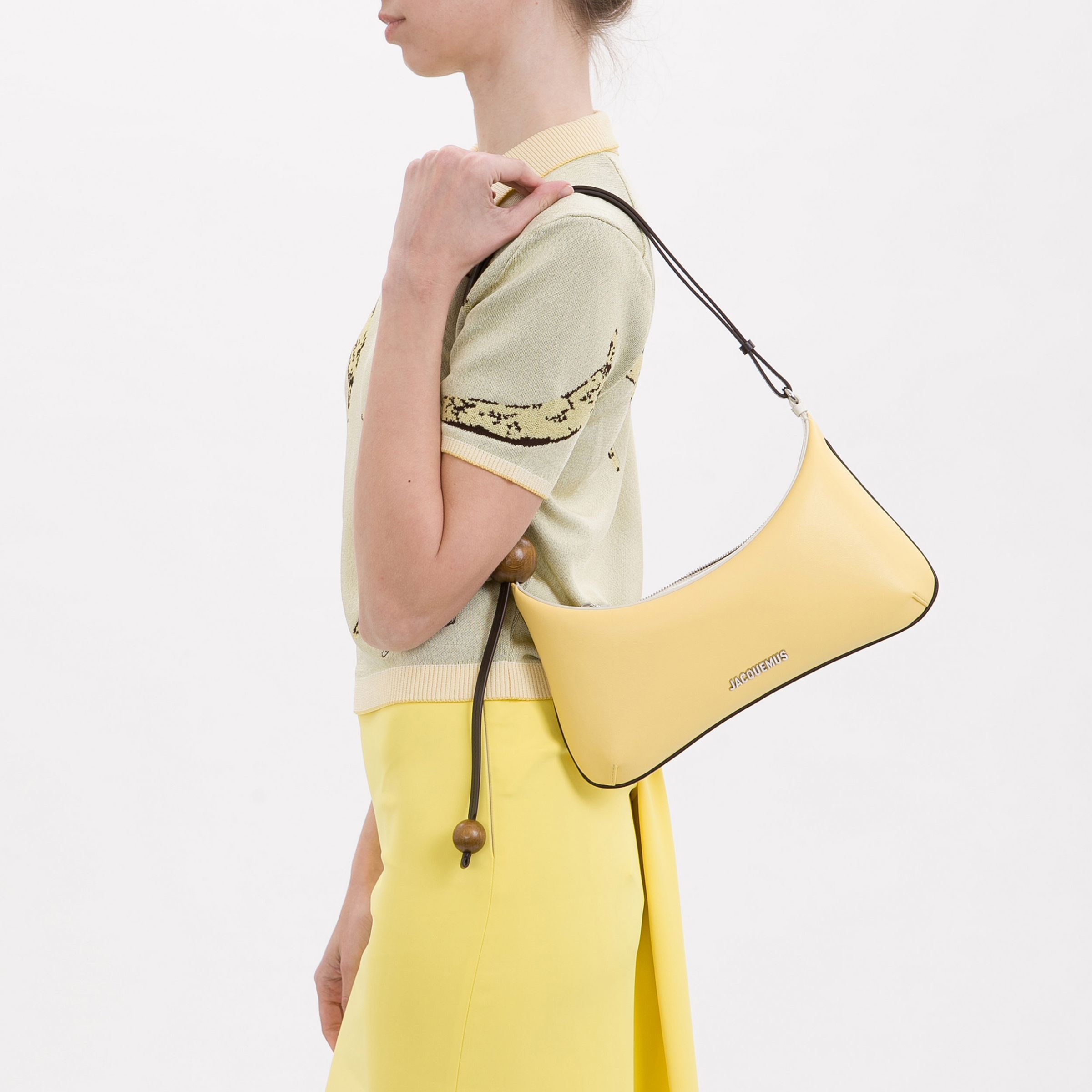 Сумка Jacquemus Bisou Perle жёлтая