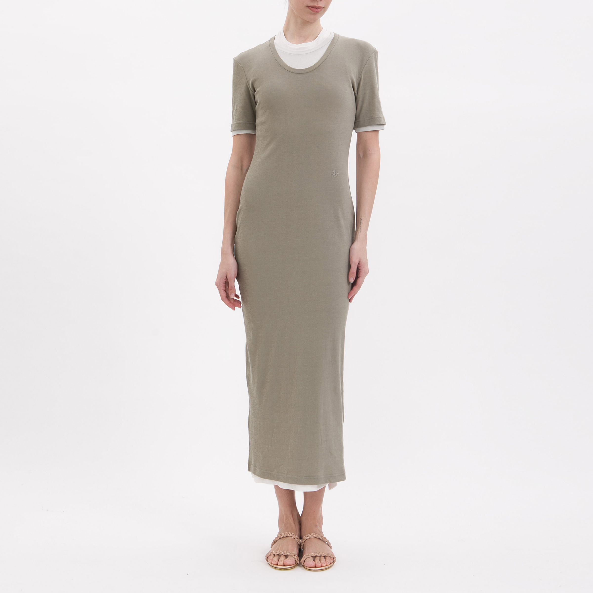 Платье Jil Sander бежевое