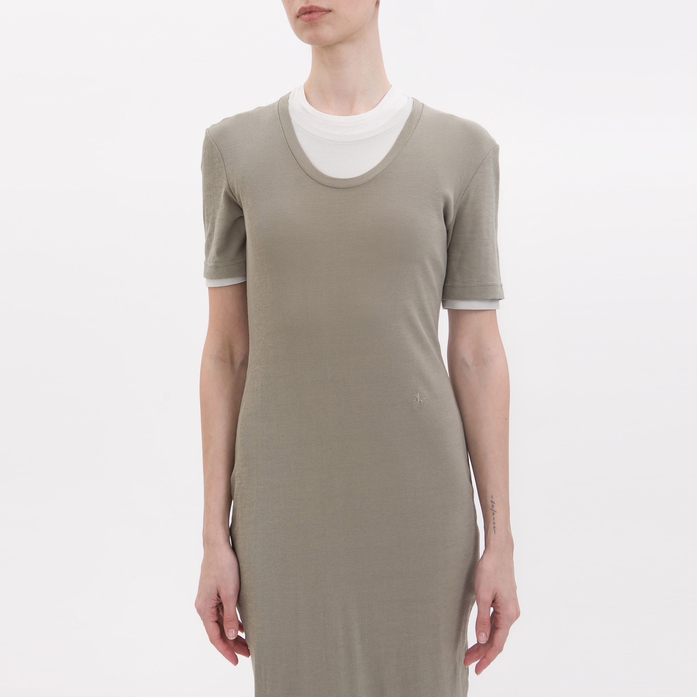 Платье Jil Sander бежевое