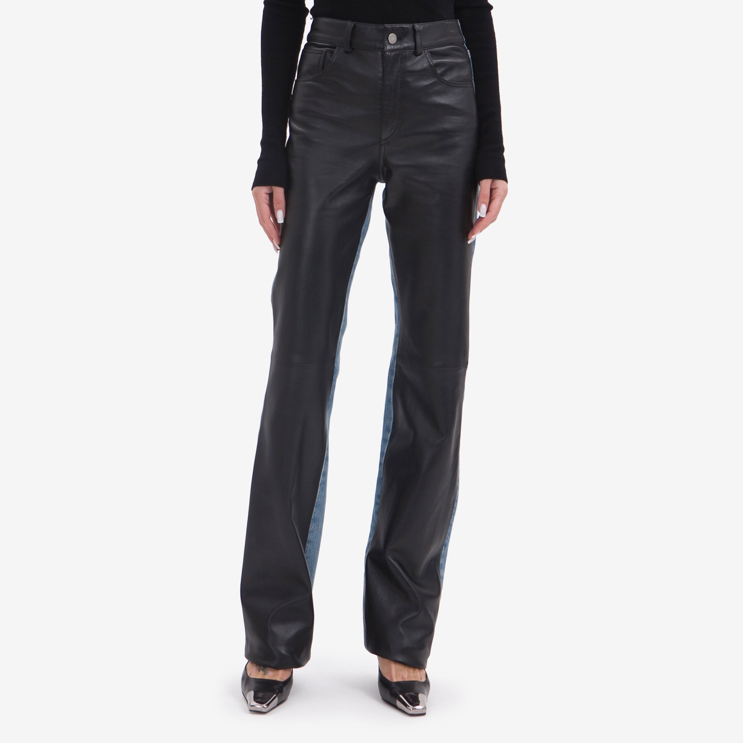 Джинсы комбинированные женские 