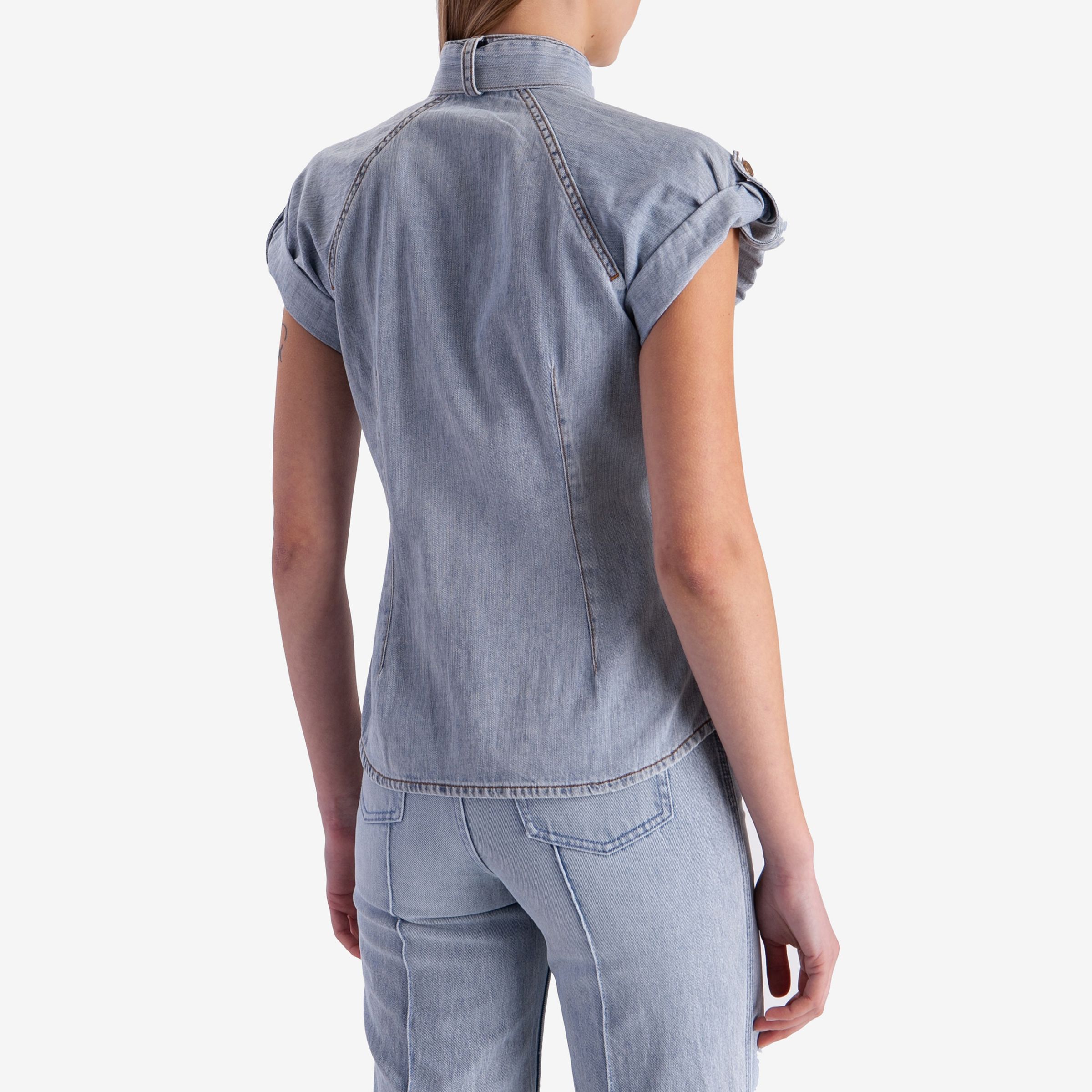 Рубашка джинсовая женская