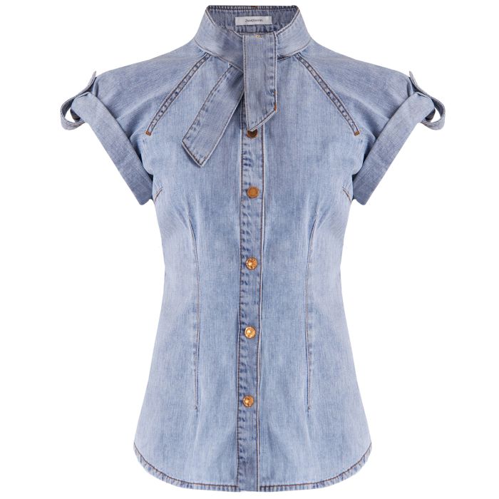 Рубашка джинсовая женская