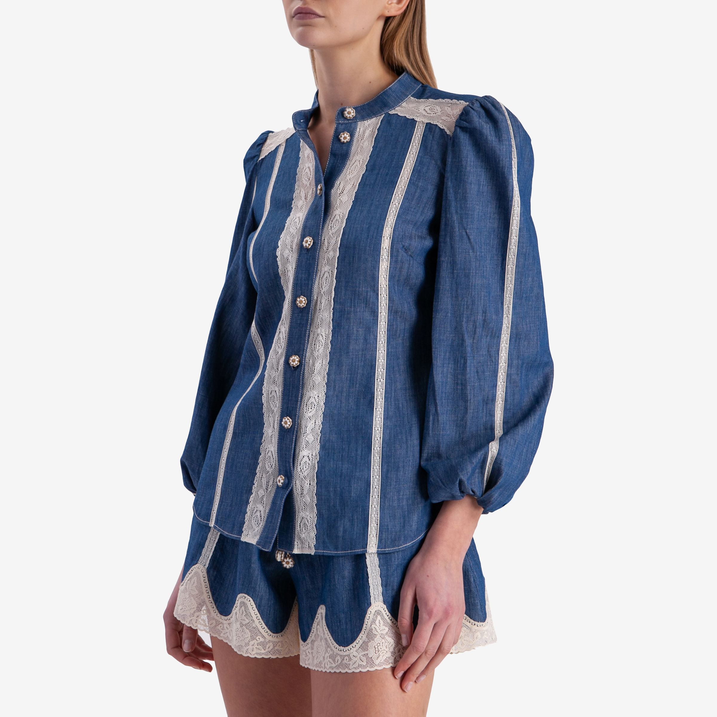 Рубашка джинсовая женская