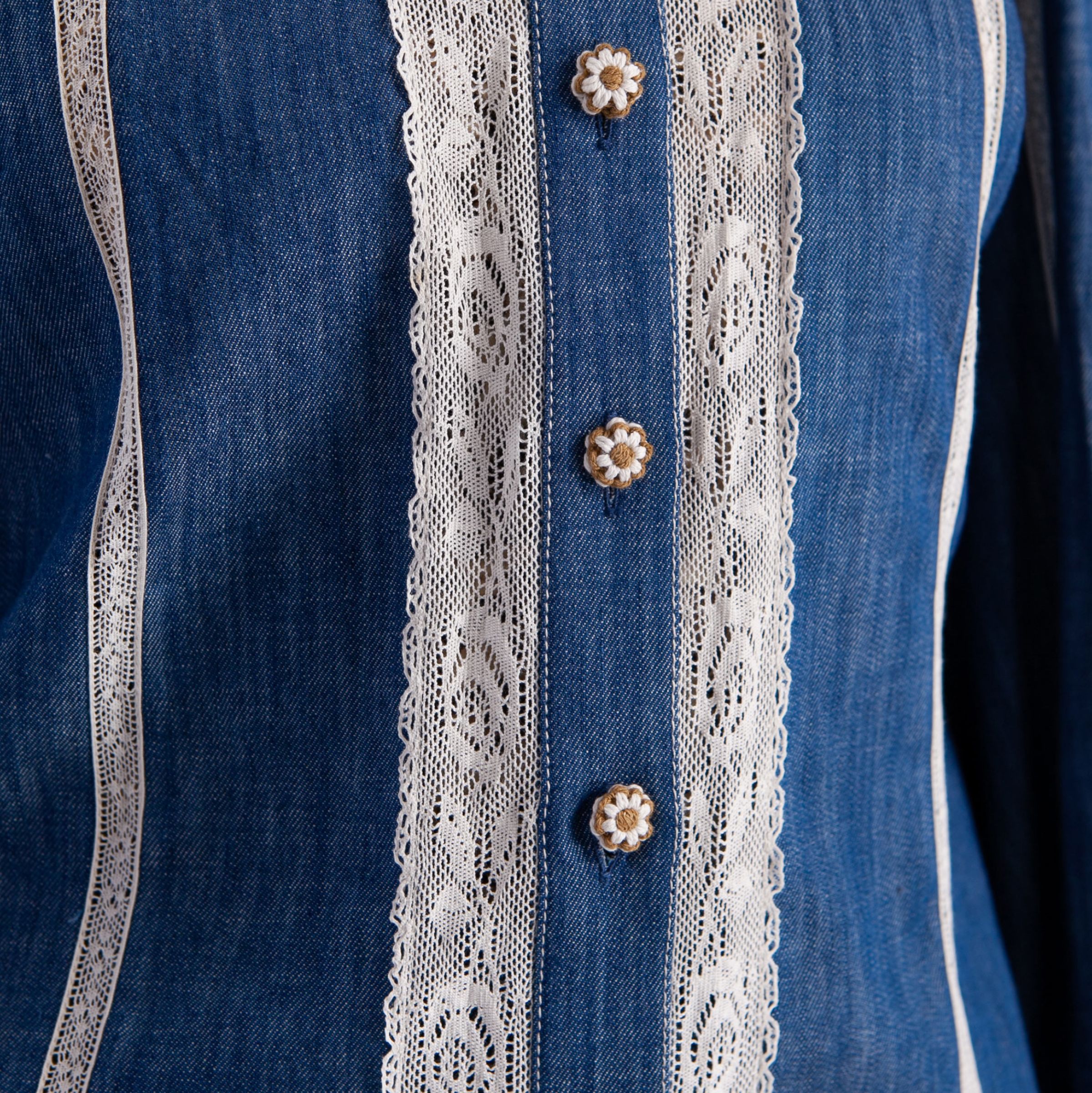 Рубашка джинсовая женская