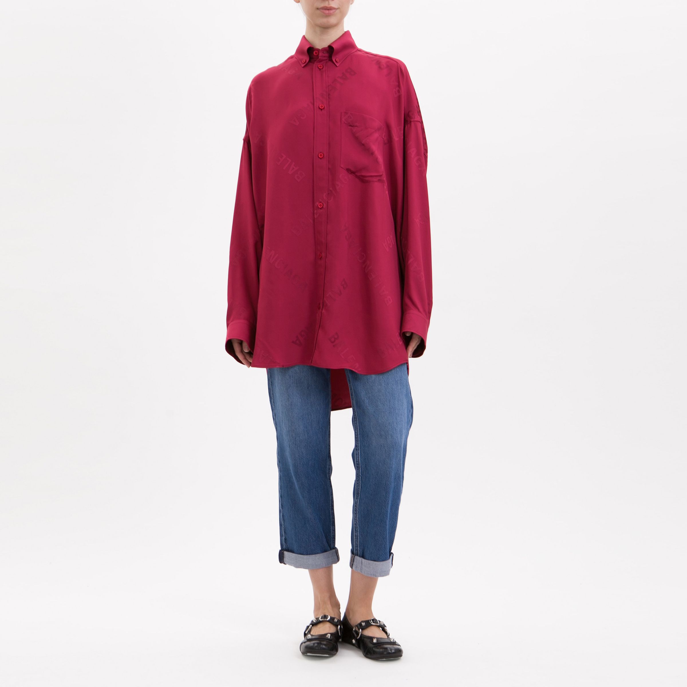 Блуза Balenciaga бордова