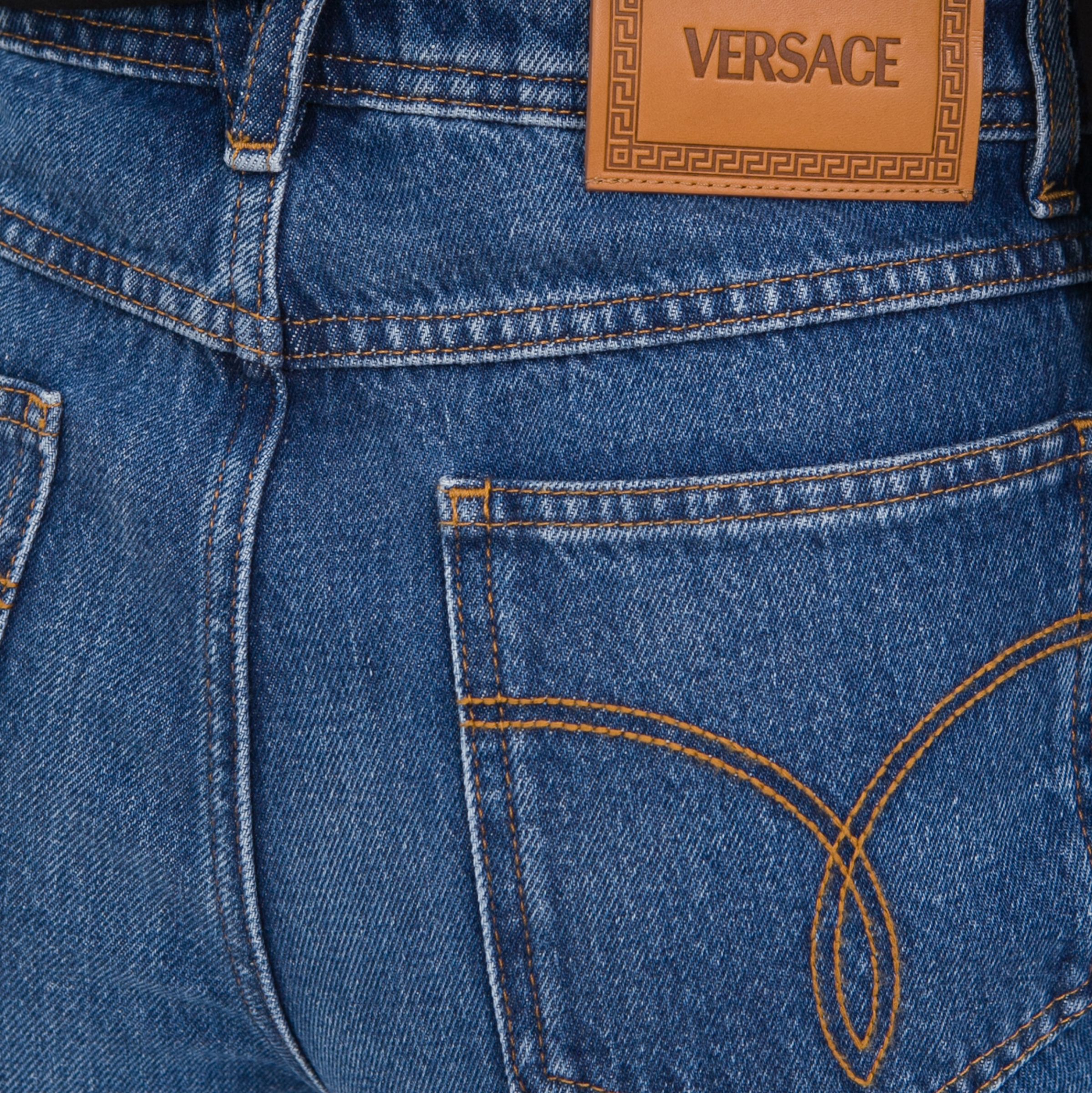Джинси Versace сині