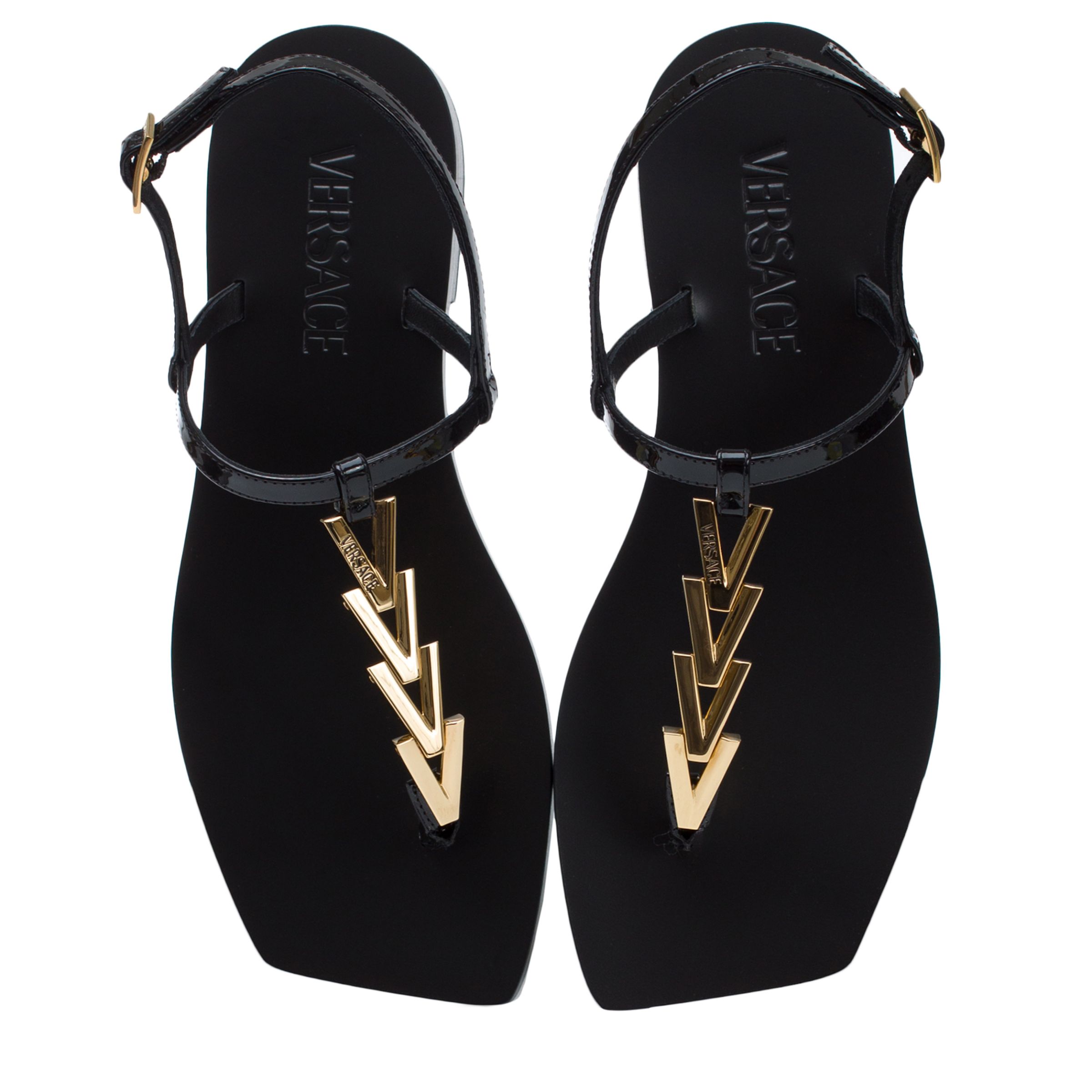 Босоніжки Versace чорні