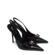 Туфлі-човники Versace Gianni Ribbon чорні
