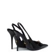 Туфлі-човники Versace Gianni Ribbon чорні