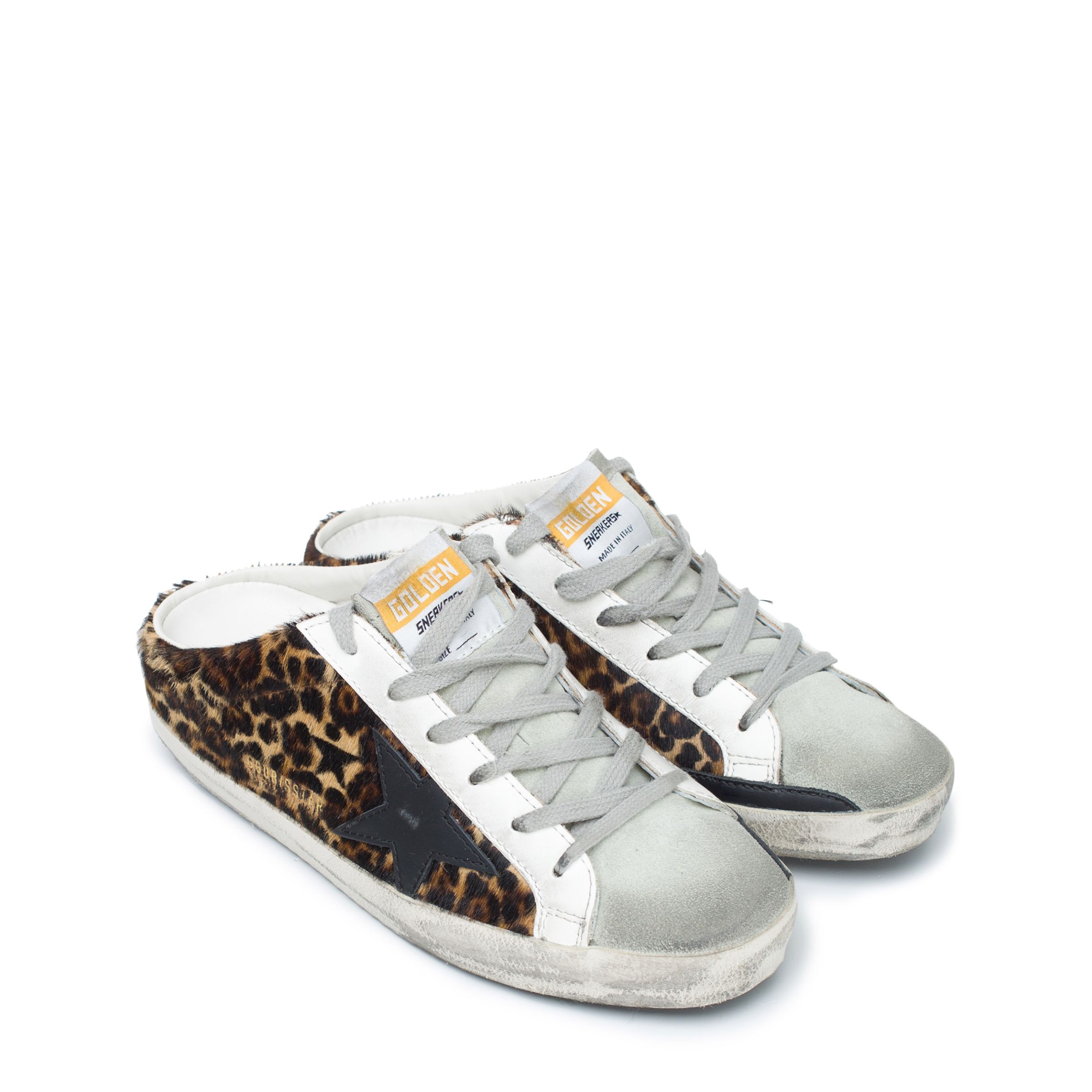 Кроссовки Golden Goose Super-Star коричневые