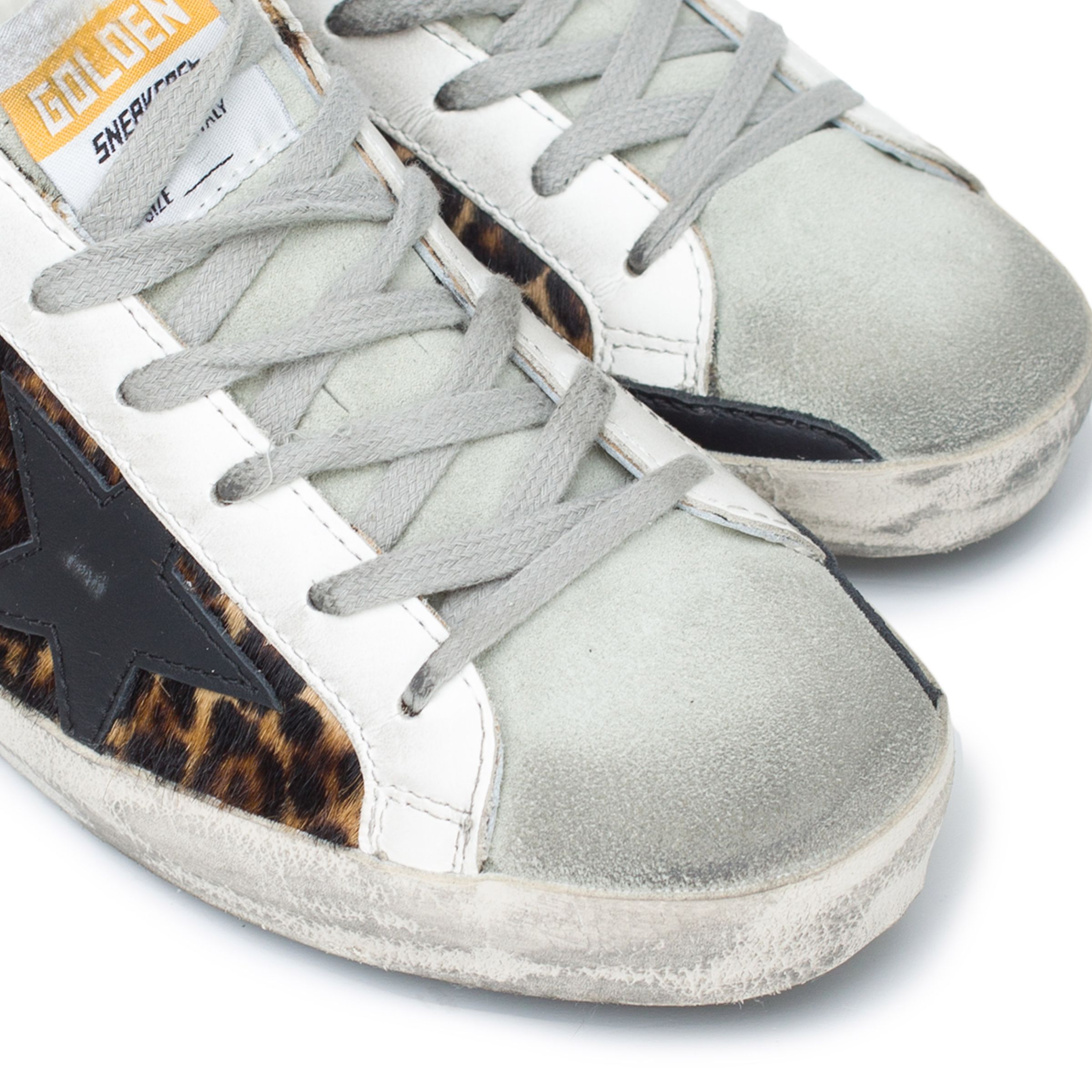 Кроссовки Golden Goose Super-Star коричневые
