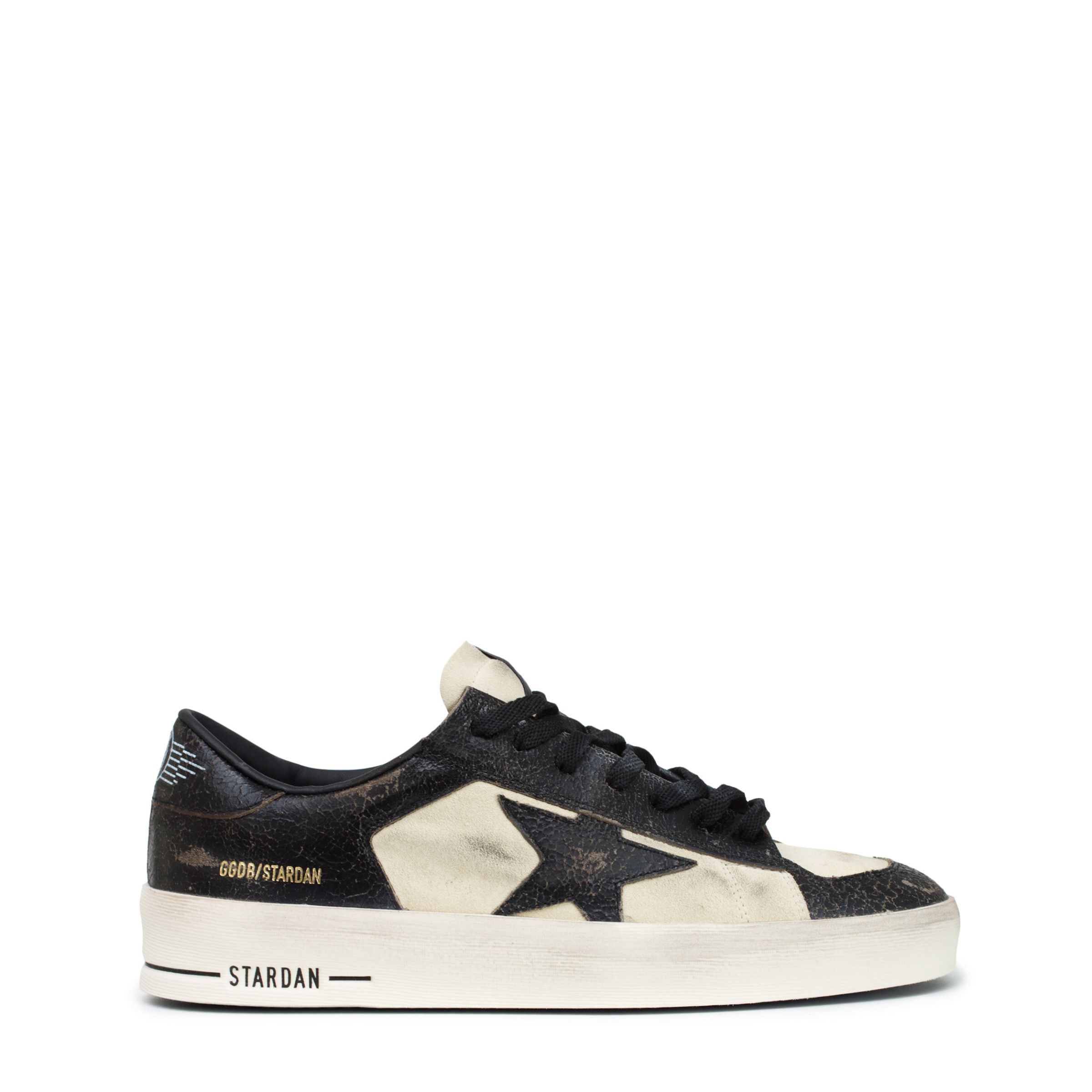 Кроссовки Golden Goose Stardan чёрно-белые