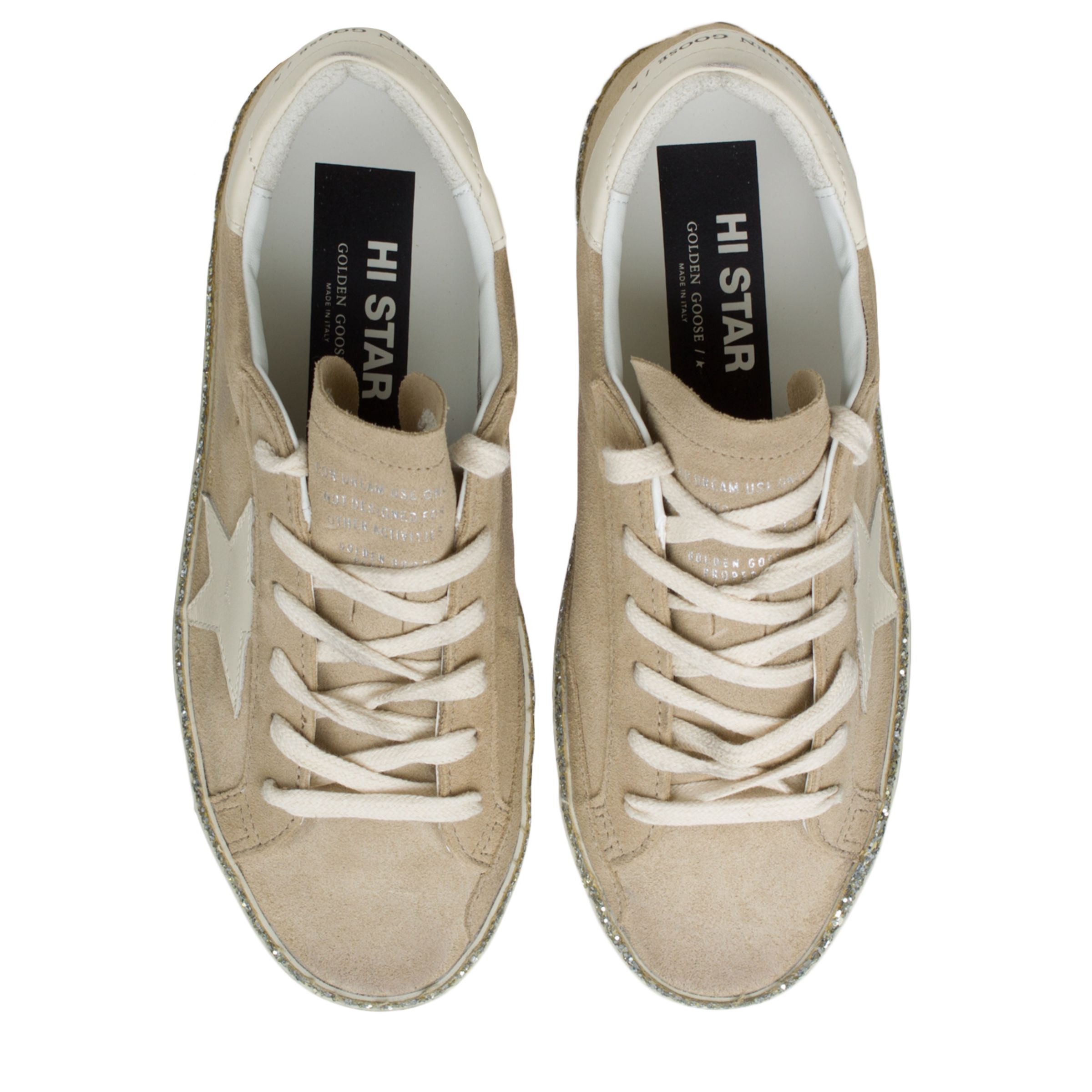 Кросівки Golden Goose Hi Star бежеві