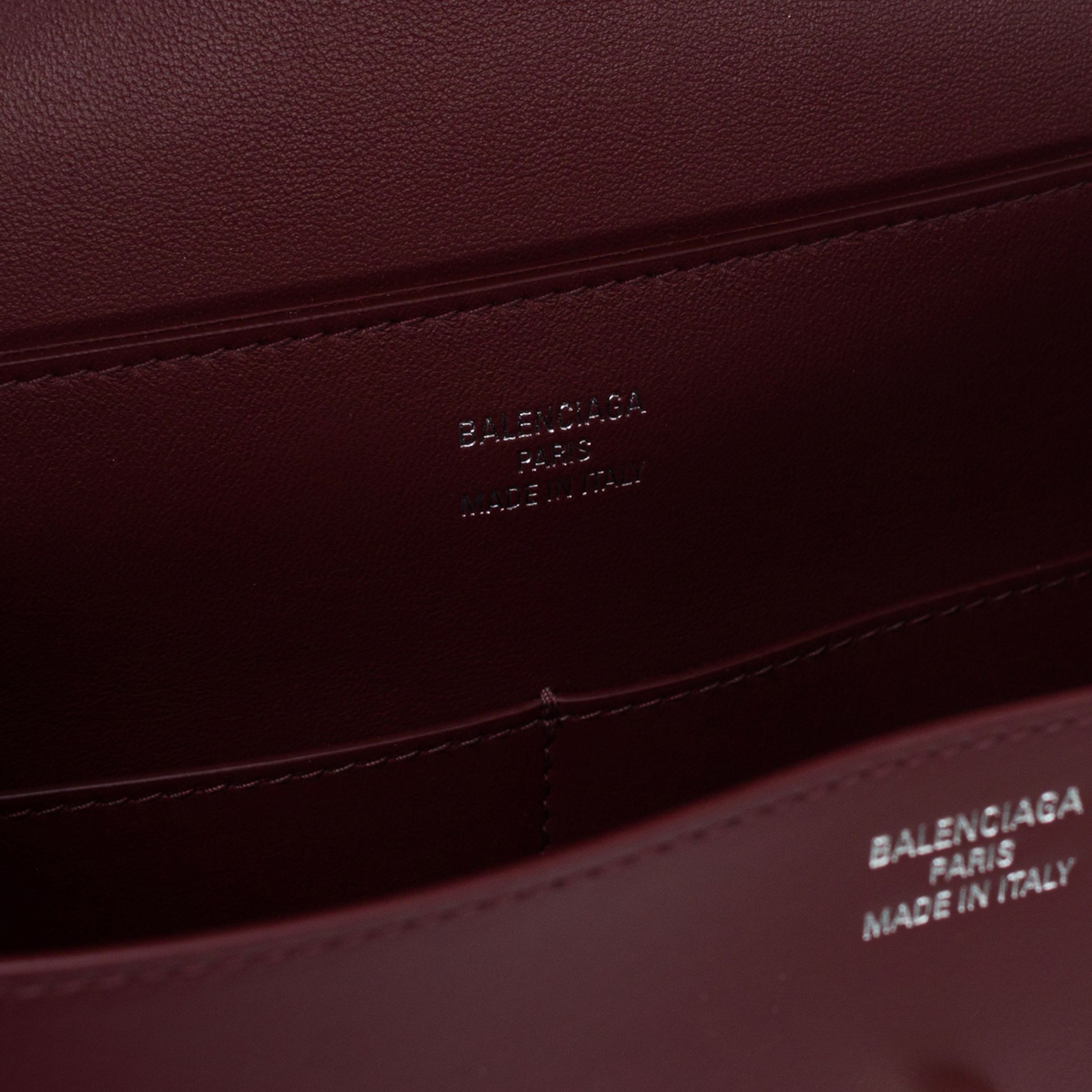 Сумка Balenciaga Nano темно-бордова