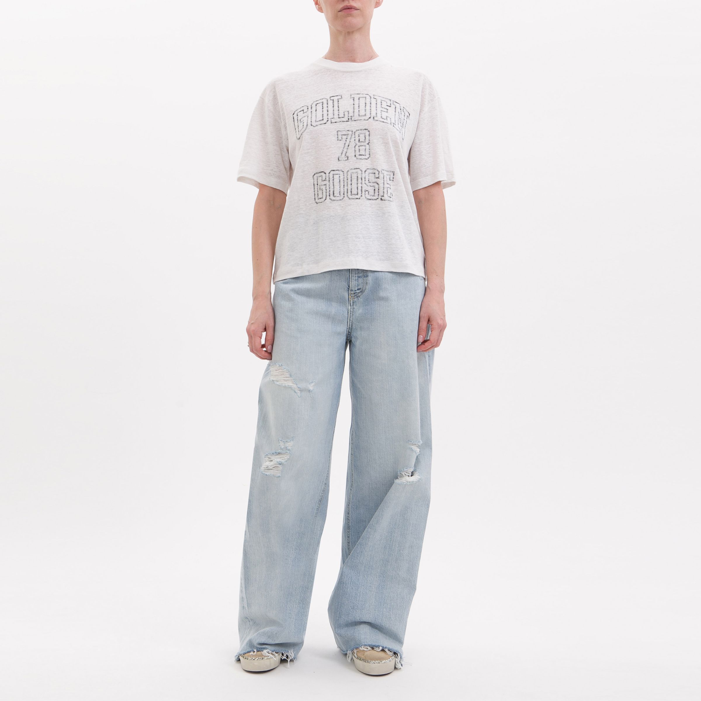 Футболка Golden Goose белая