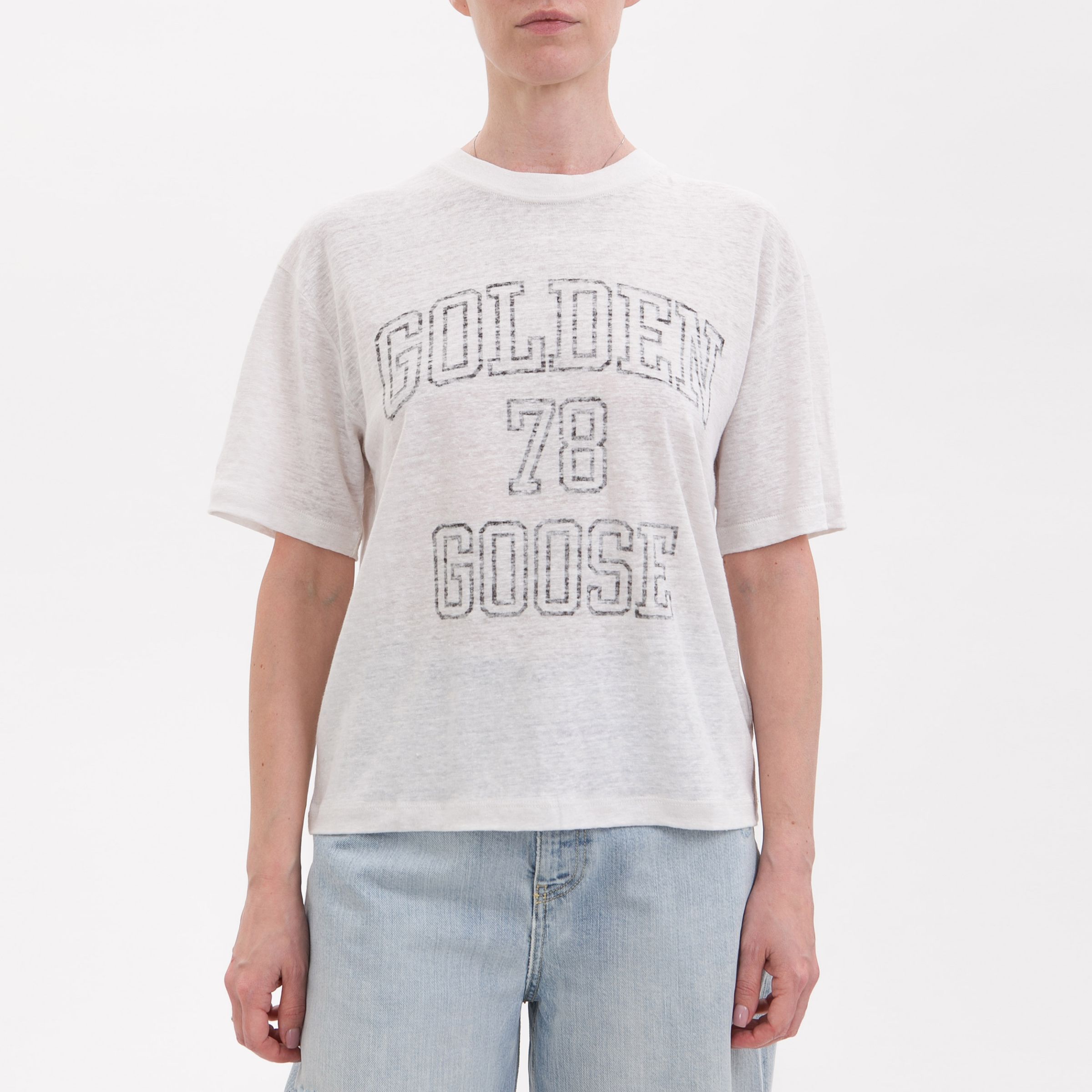 Футболка Golden Goose белая