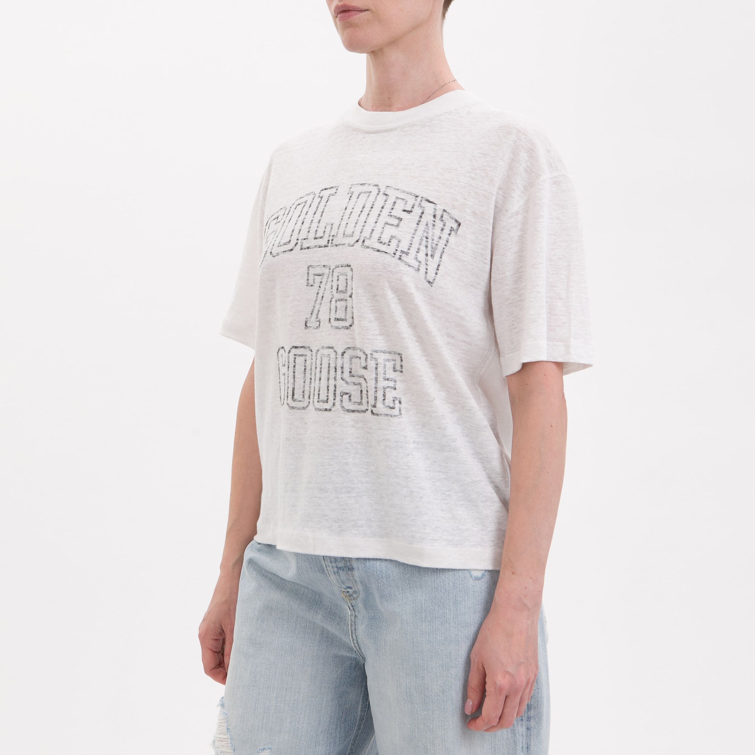 Футболка Golden Goose белая