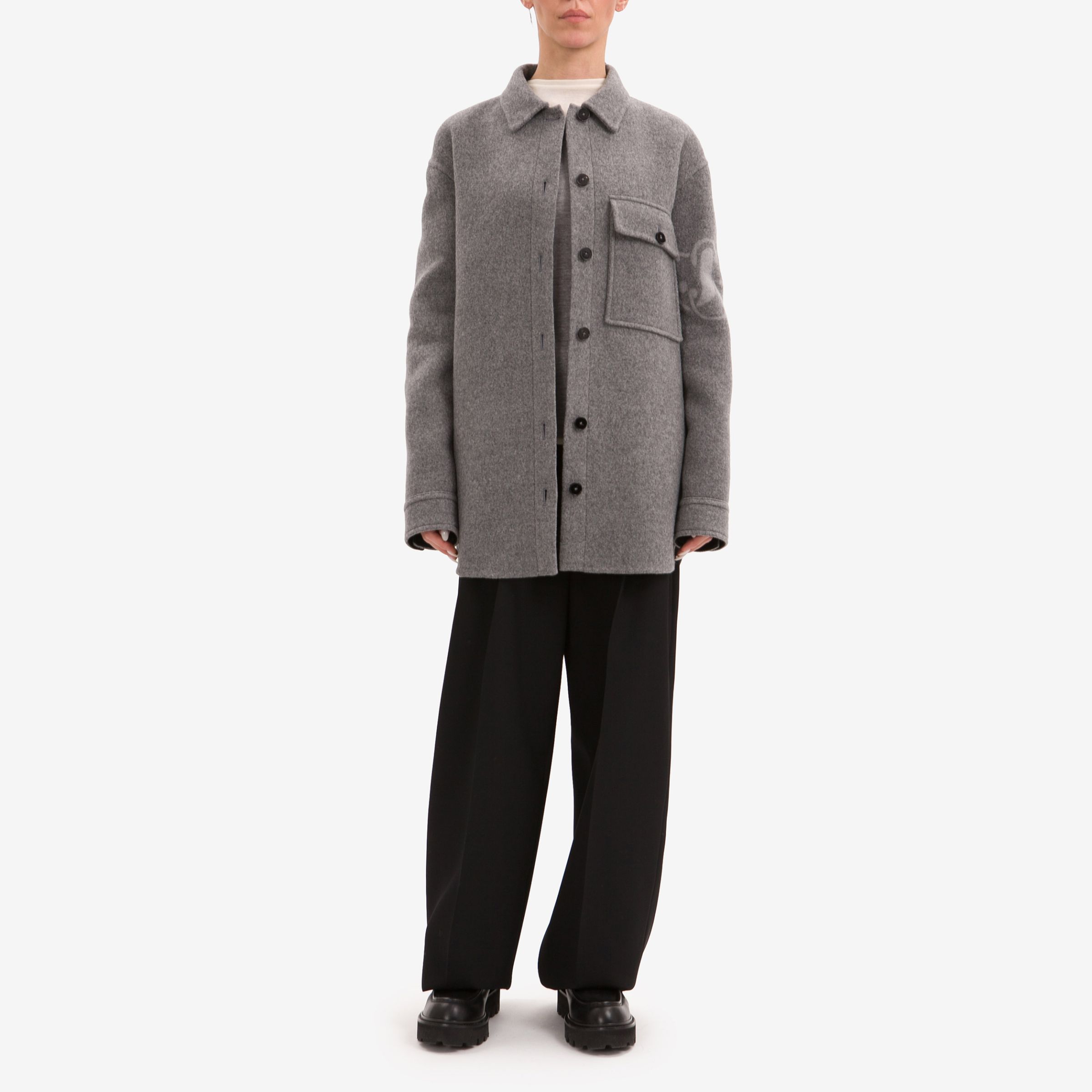 Пальто-рубашка женское