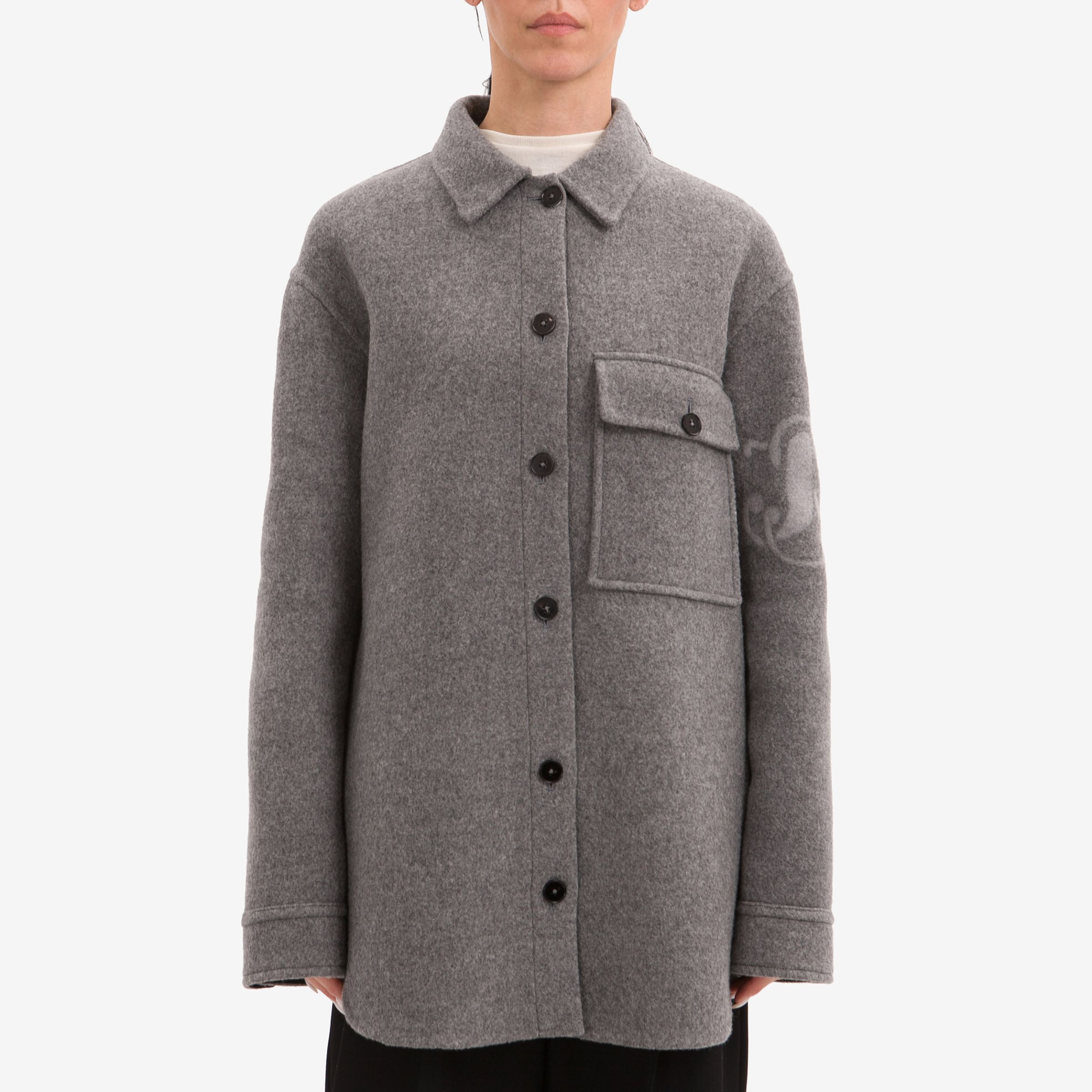 Пальто-рубашка женское