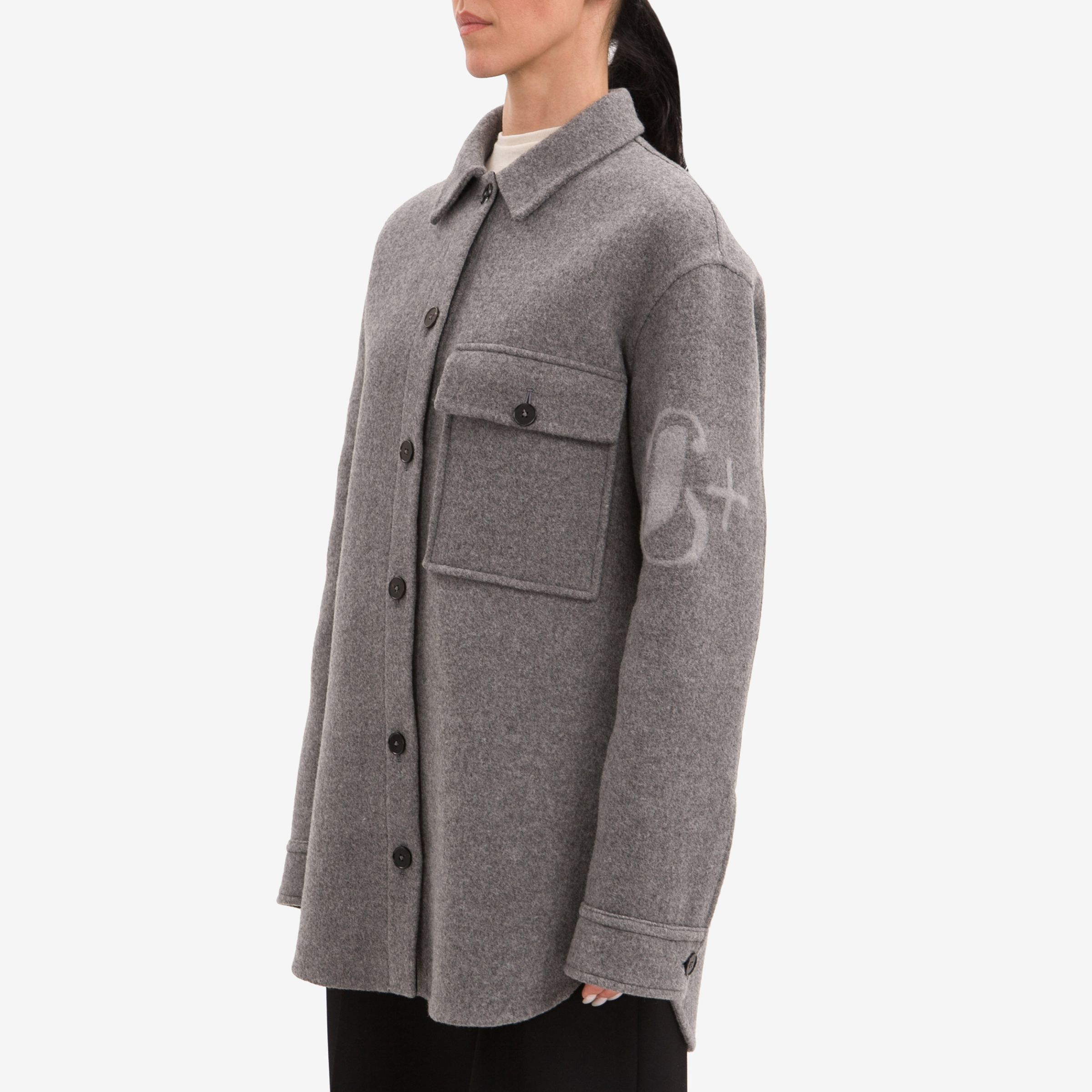 Пальто-рубашка женское