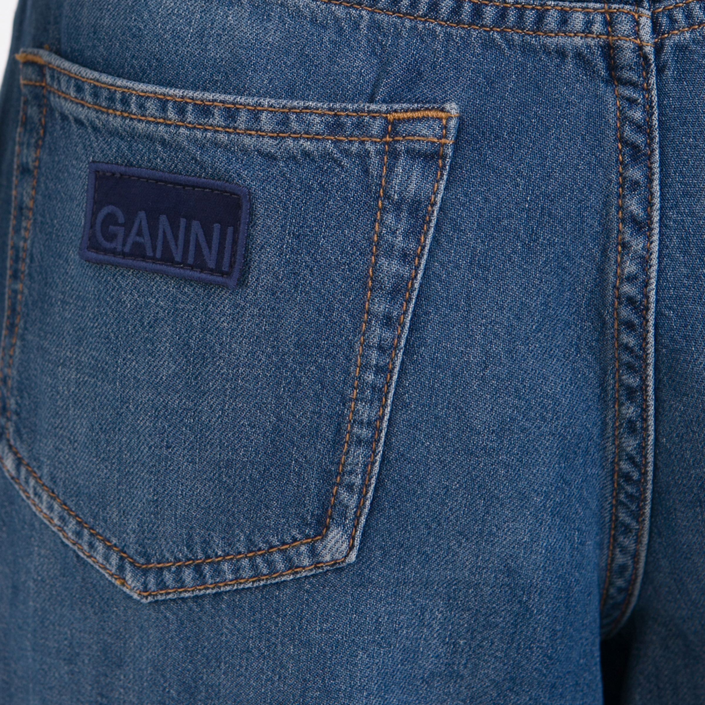 Джинсы Ganni голубые