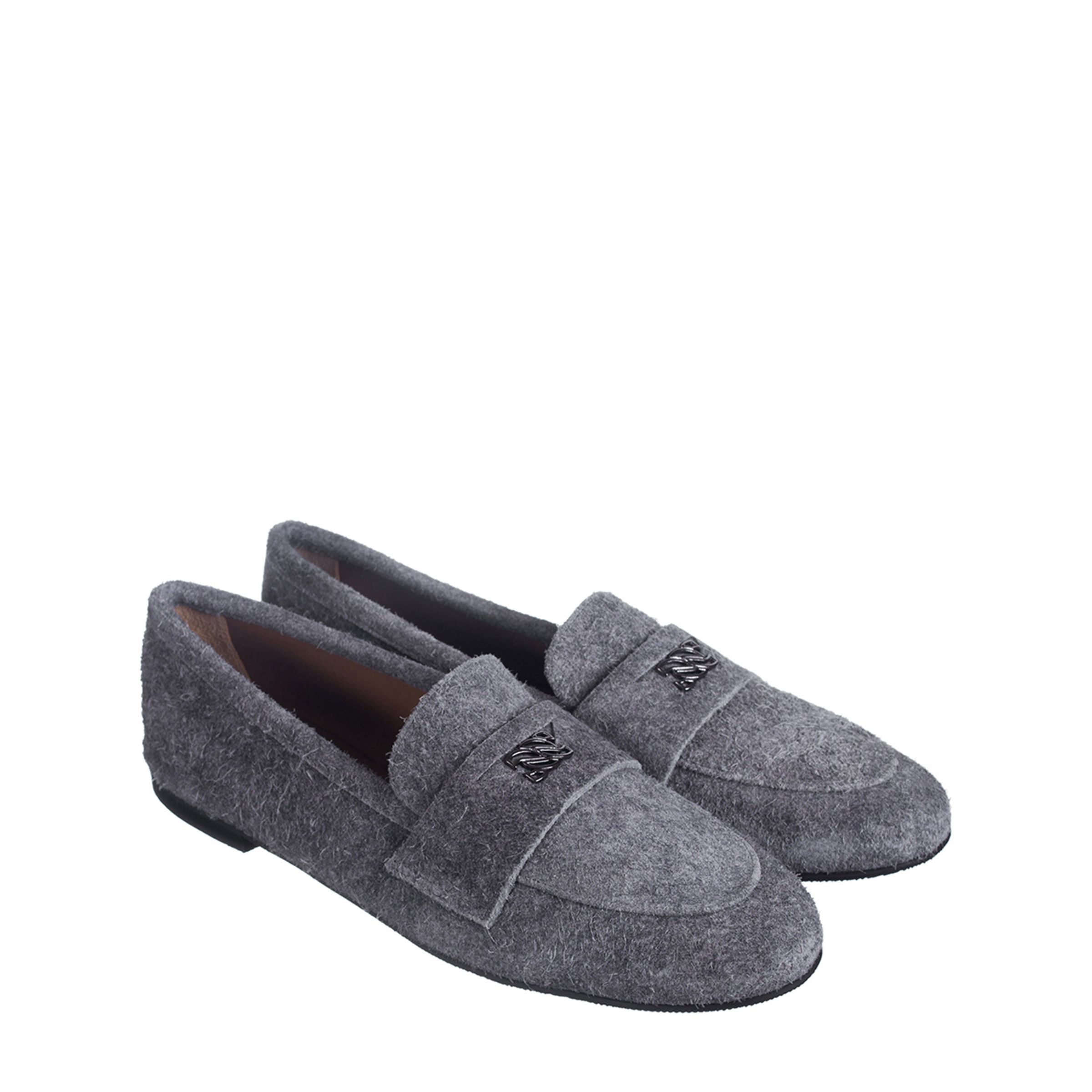 Лоферы Casadei серые