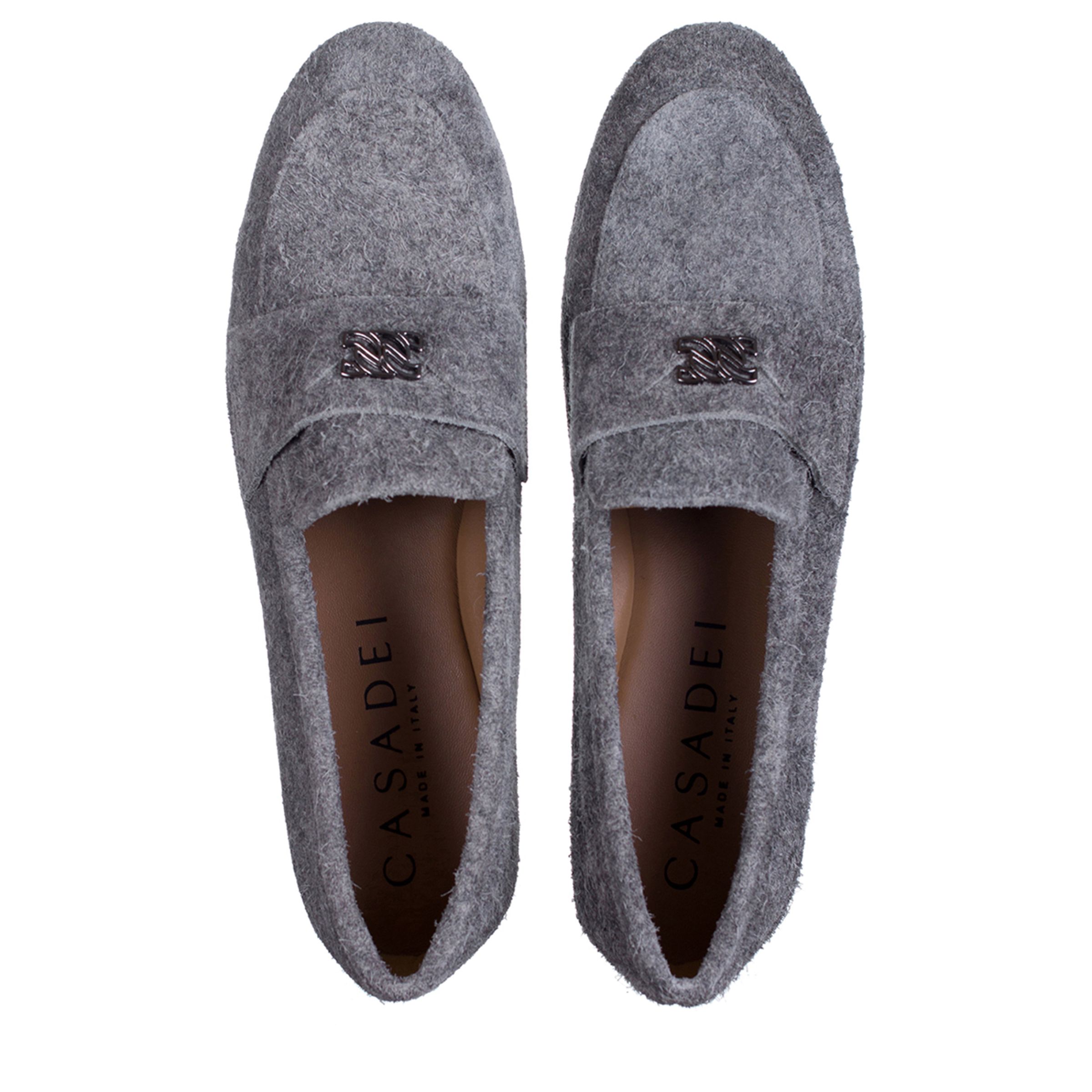 Лоферы Casadei серые