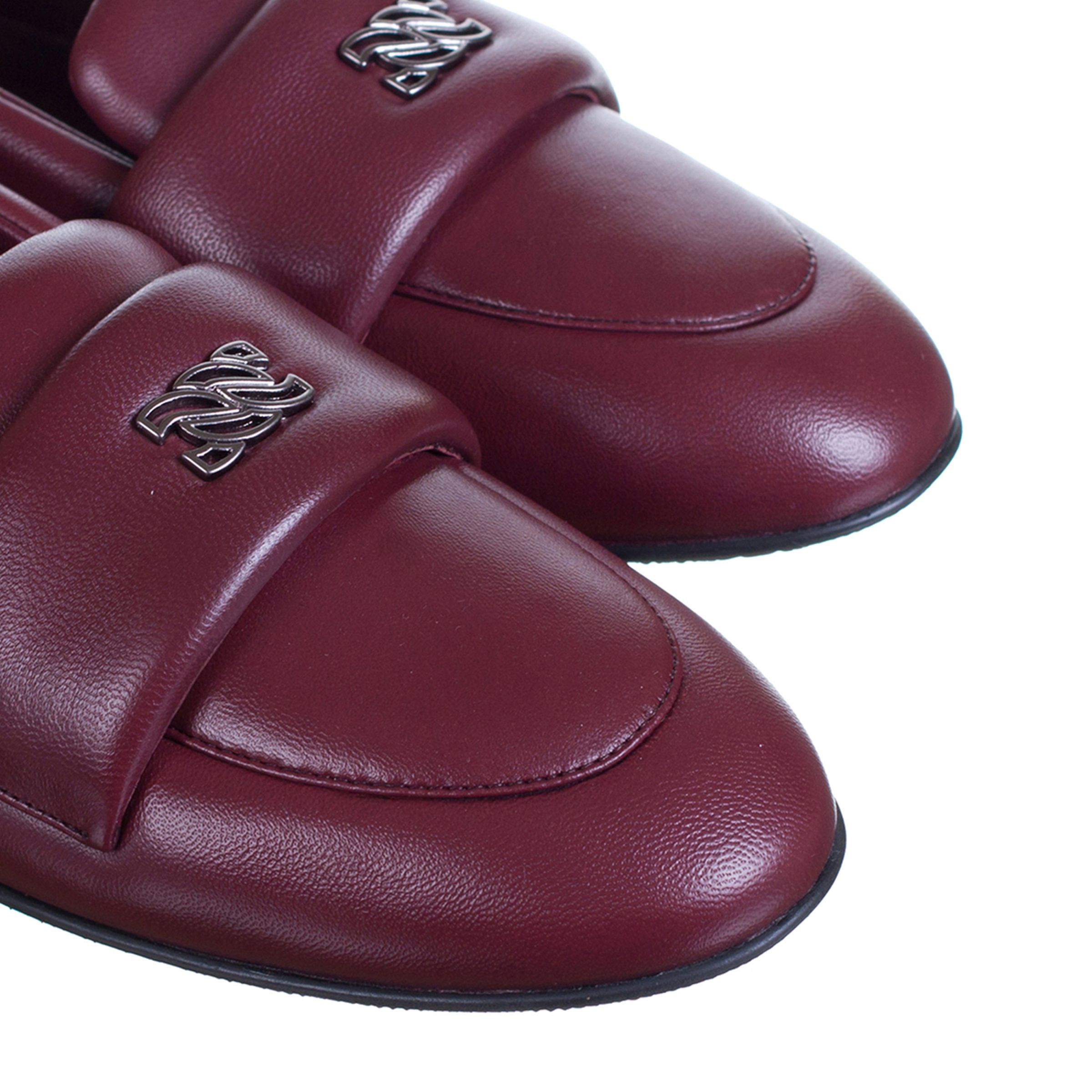 Лоферы Casadei бордовые