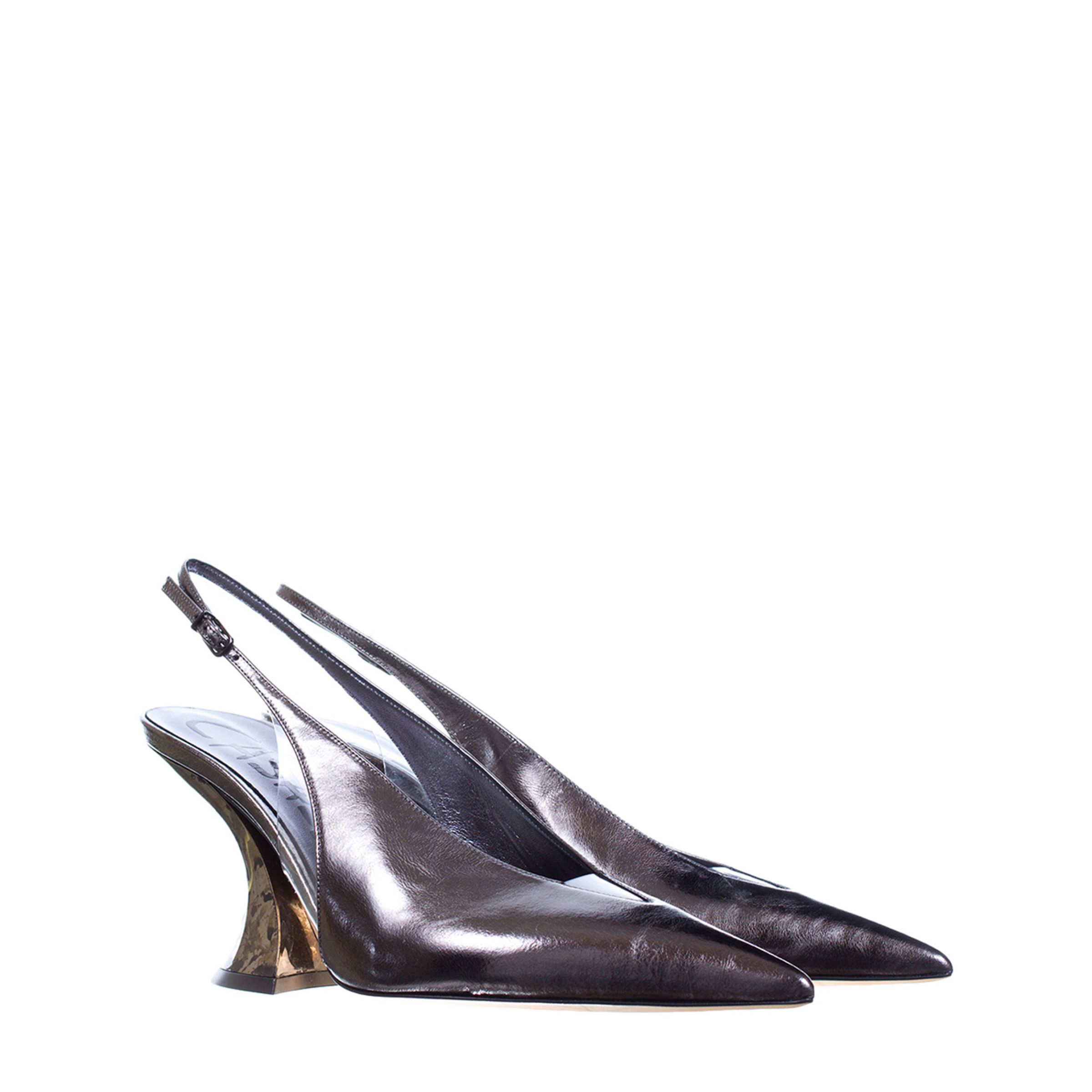 Туфли Casadei серебристые