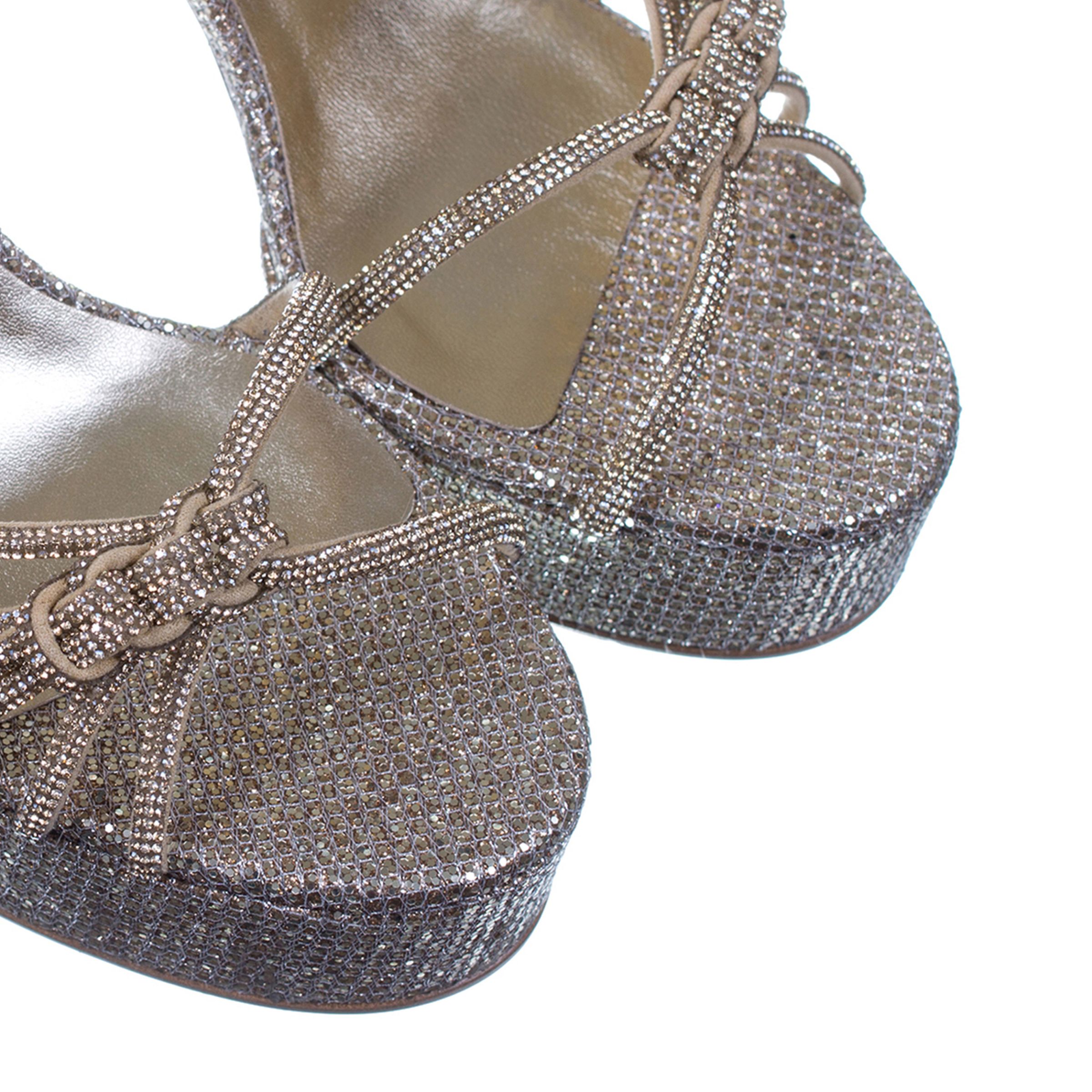 Босоножки Casadei серебристые
