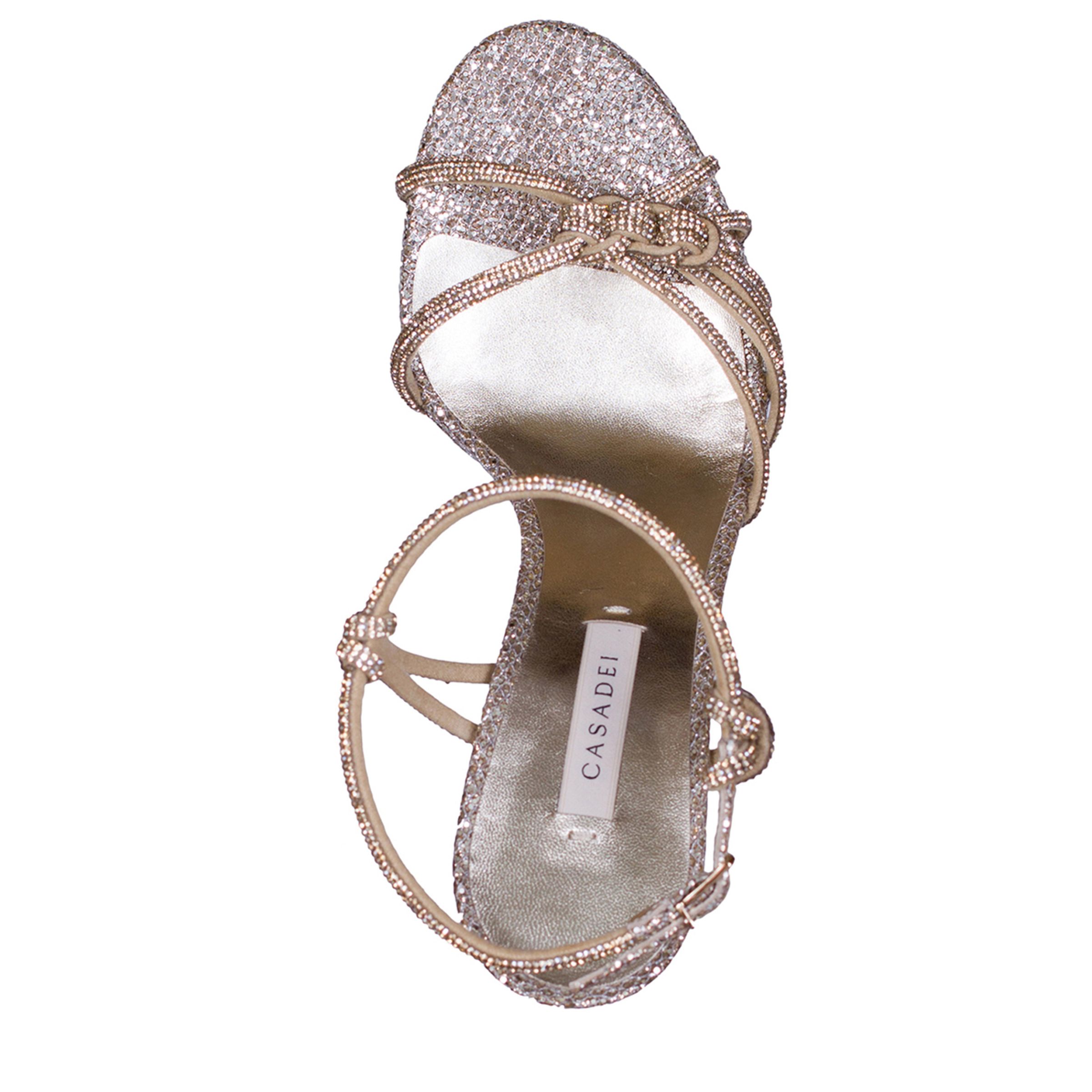 Босоножки Casadei серебристые