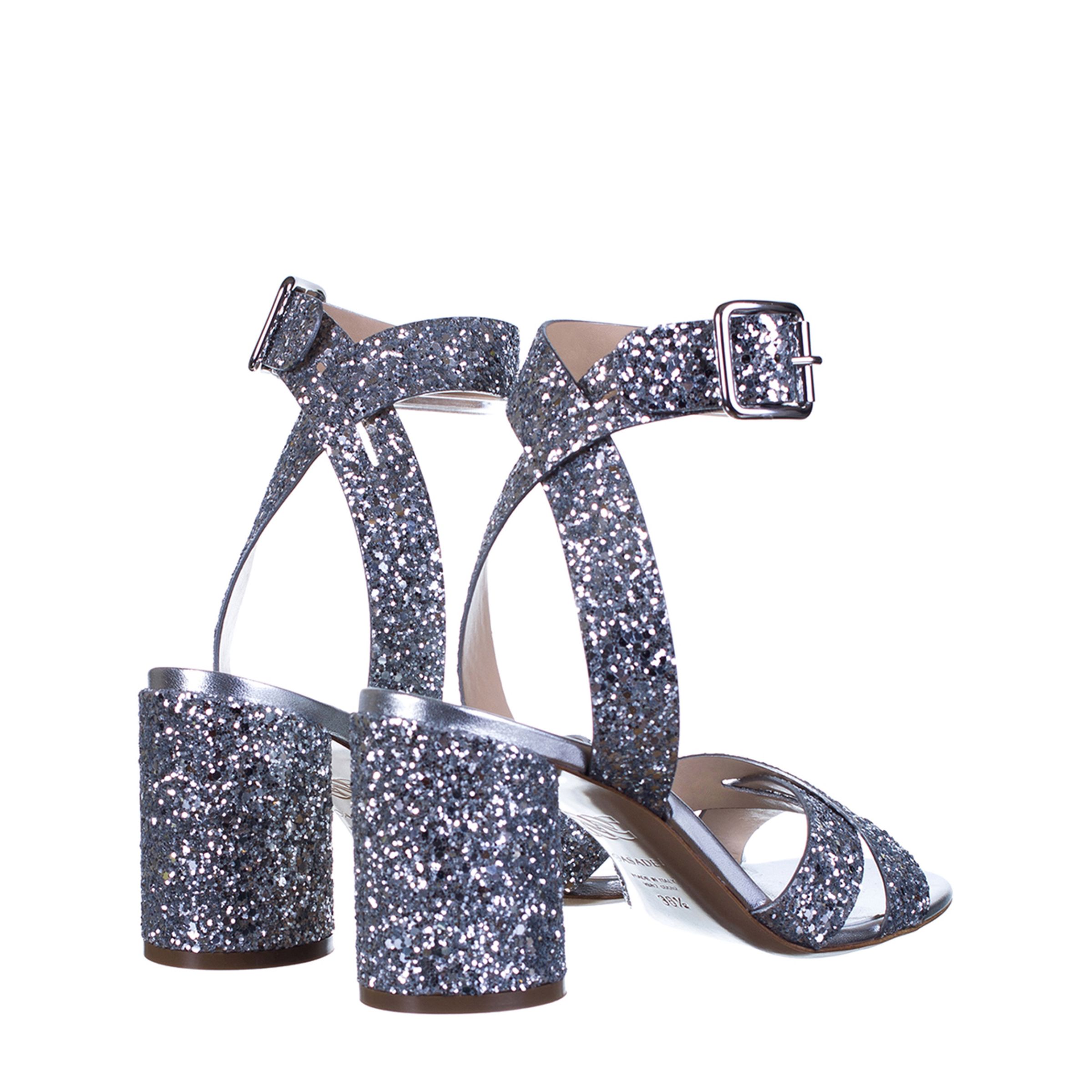 Босоножки Casadei серебристые