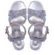 Босоножки Casadei серебристые