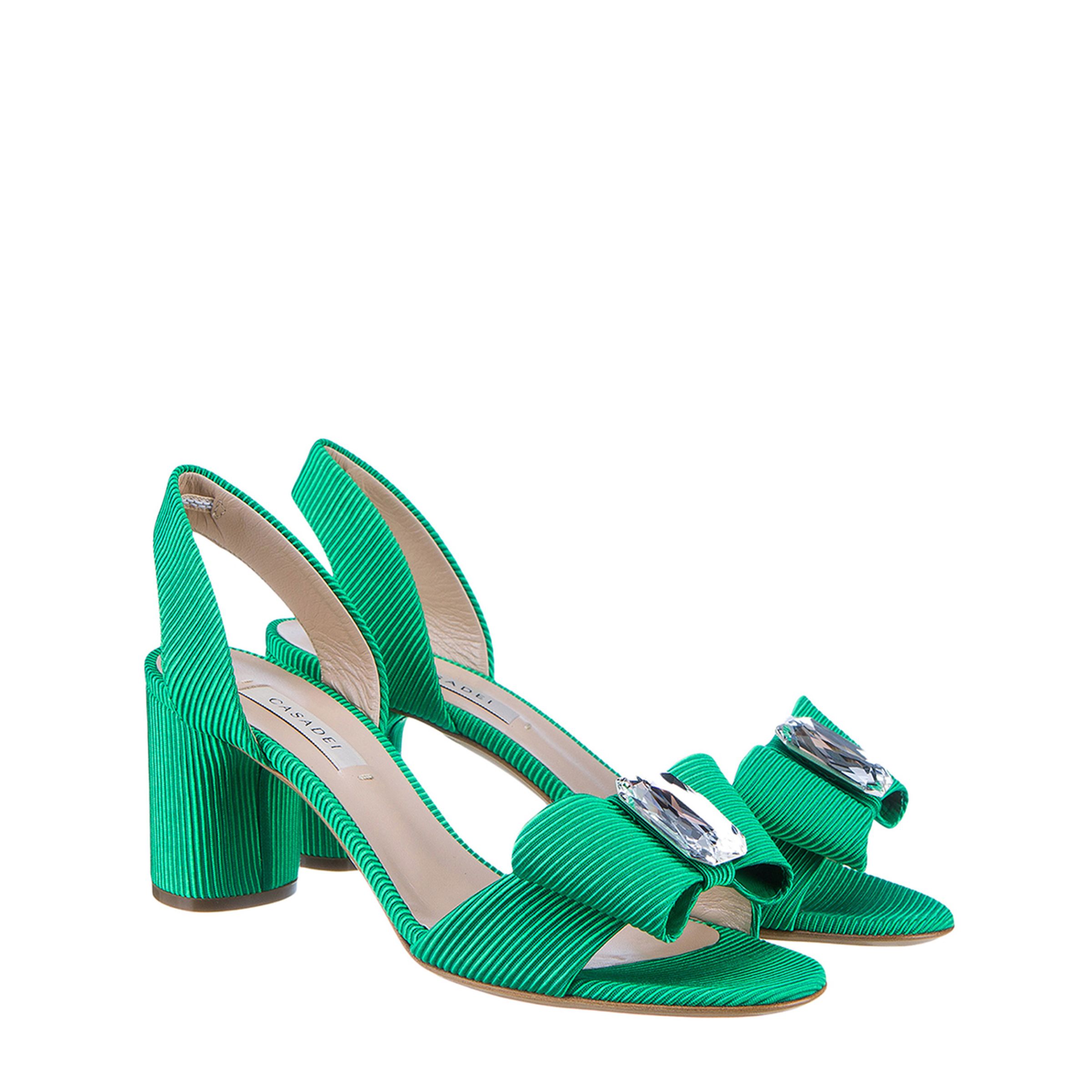 Босоножки Casadei зелёные