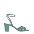 Босоножки Casadei зелёные