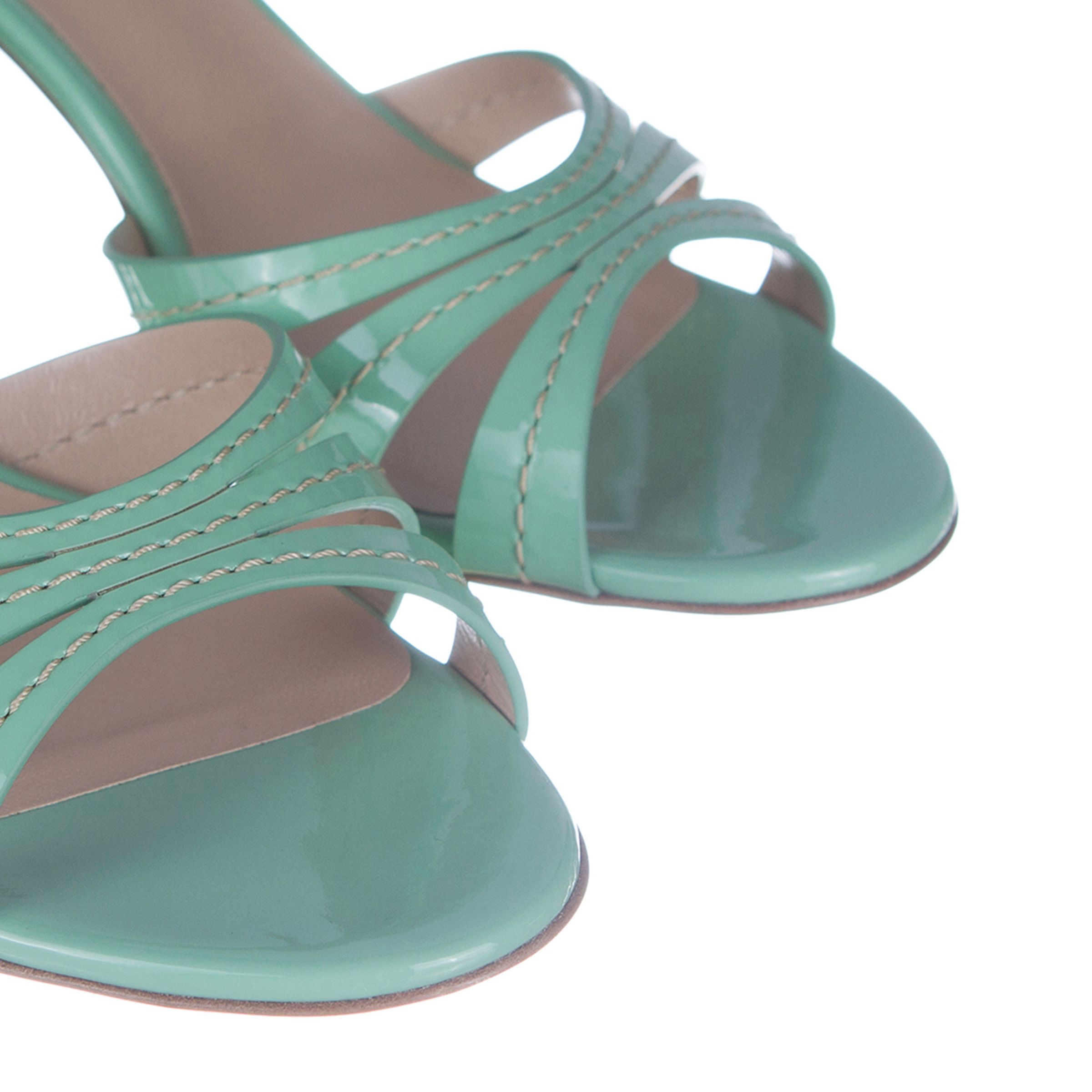 Босоножки Casadei зелёные