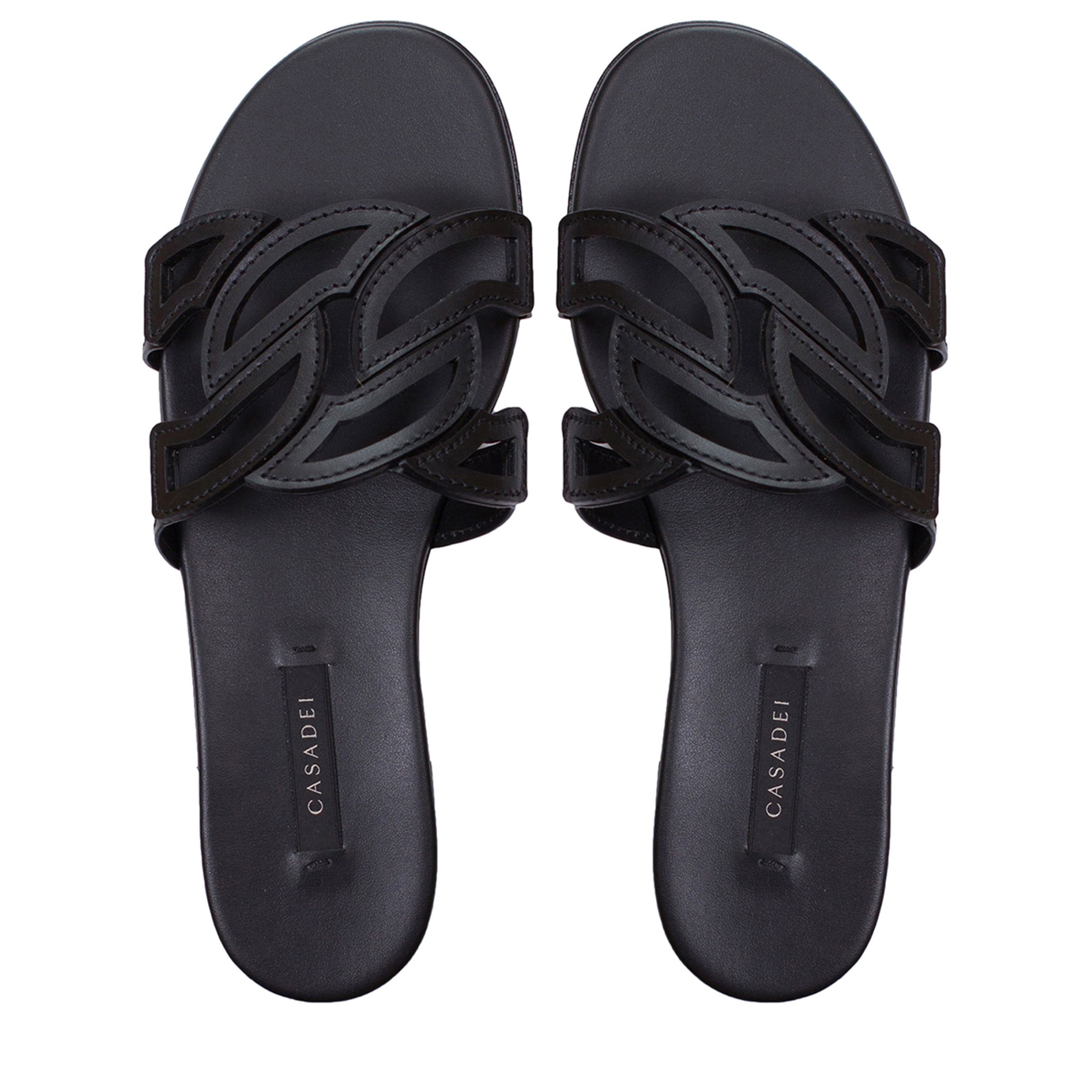 Шлёпанцы Casadei чёрные