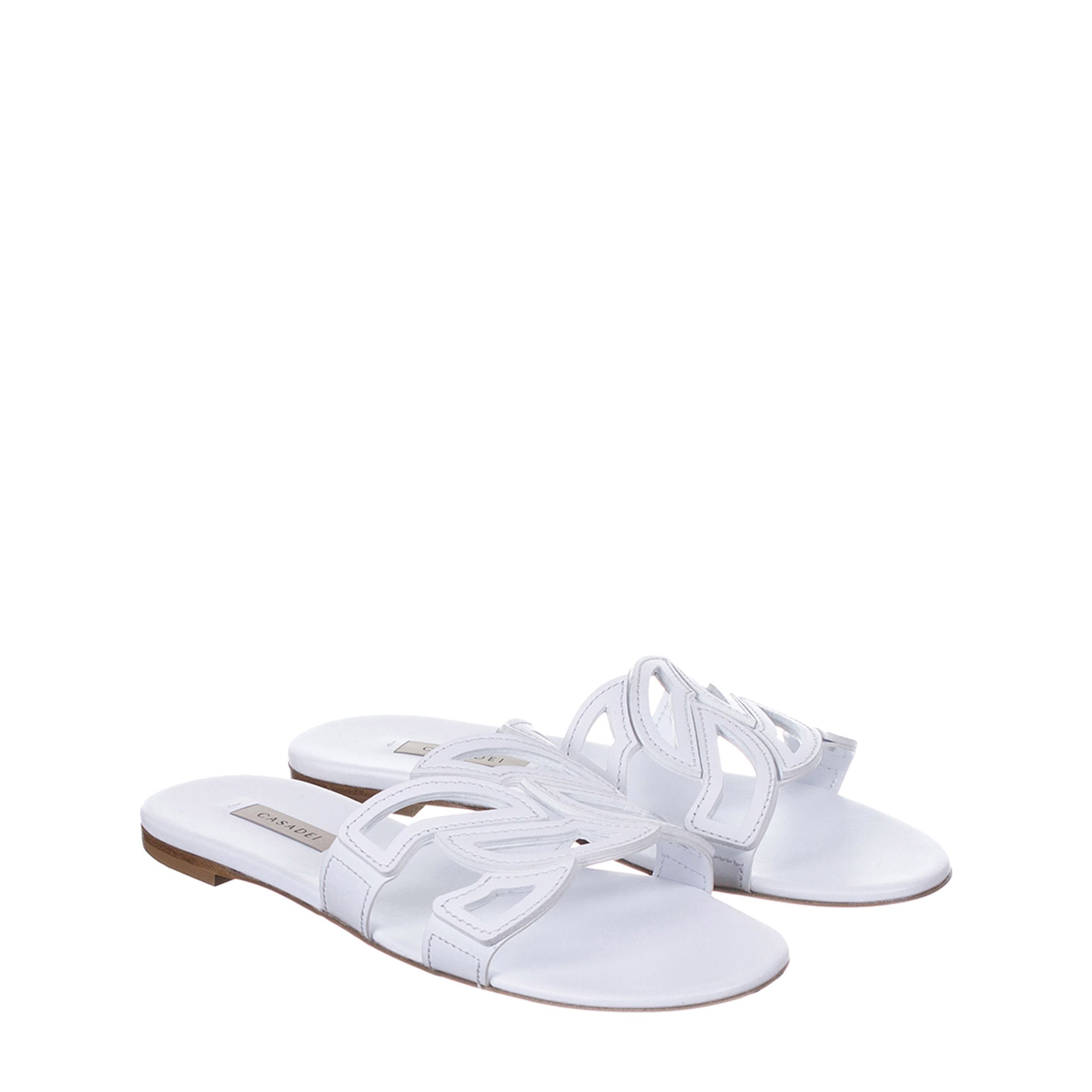 Шлёпанцы Casadei белые