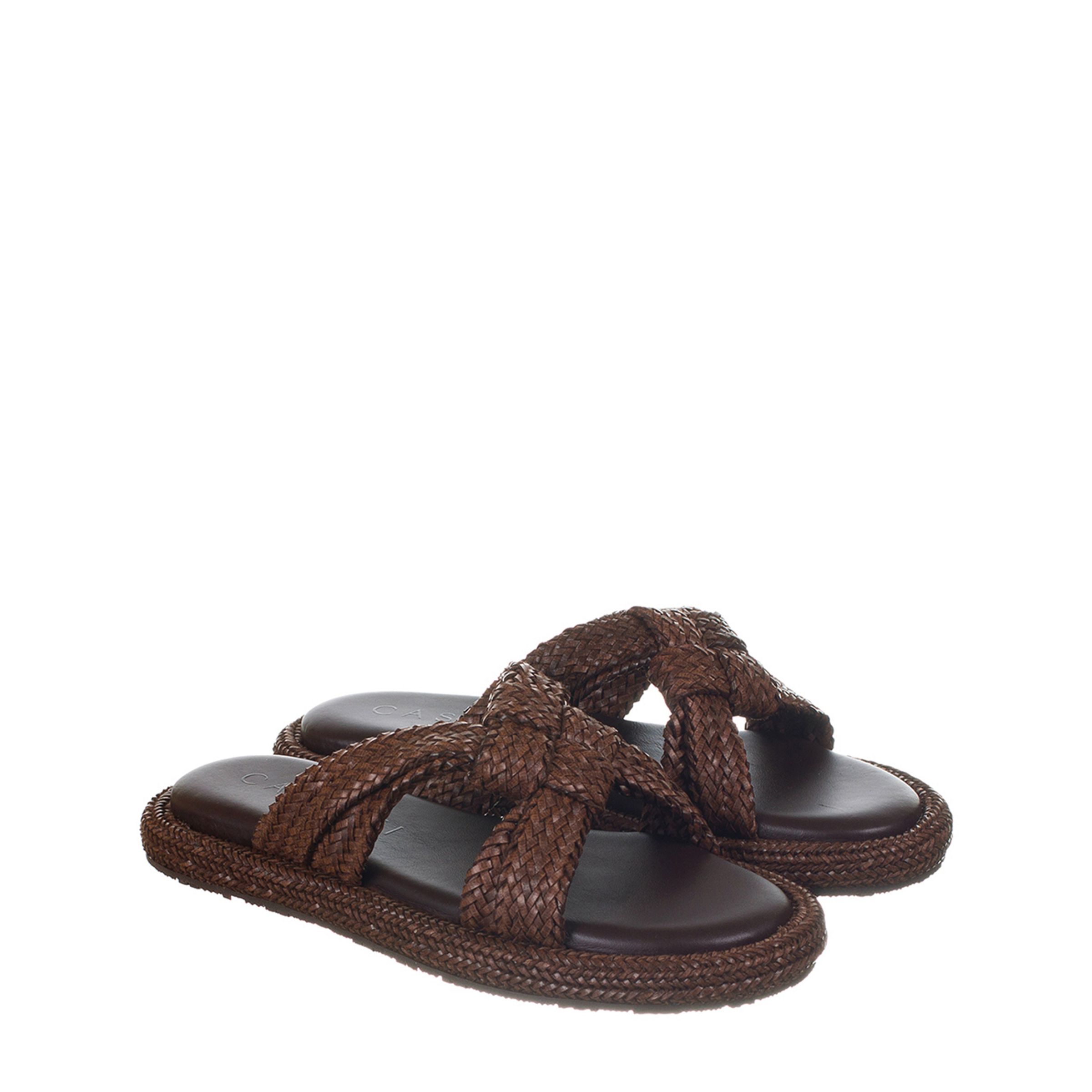 Шлёпанцы Casadei коричневые