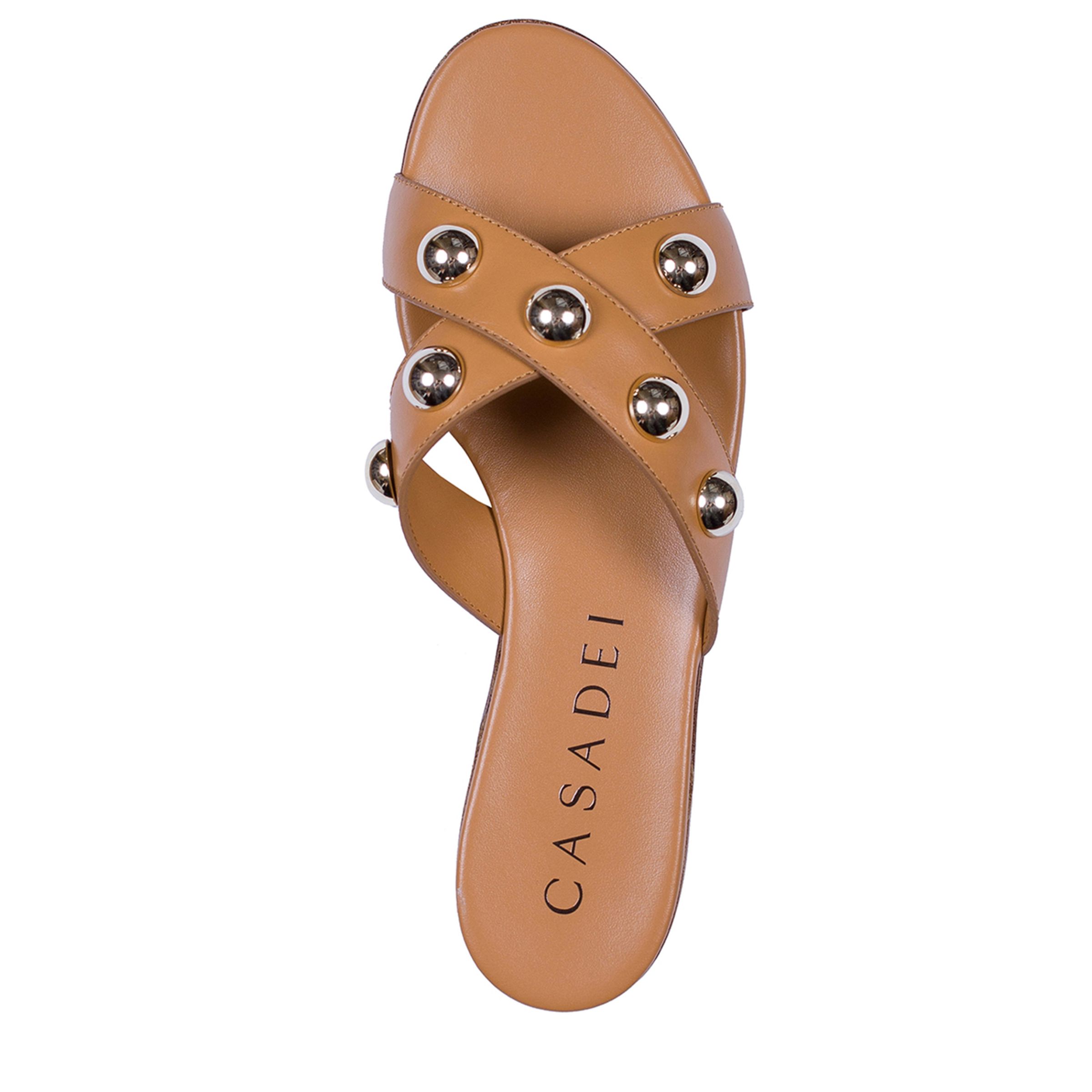 Шлёпанцы Casadei коричневые