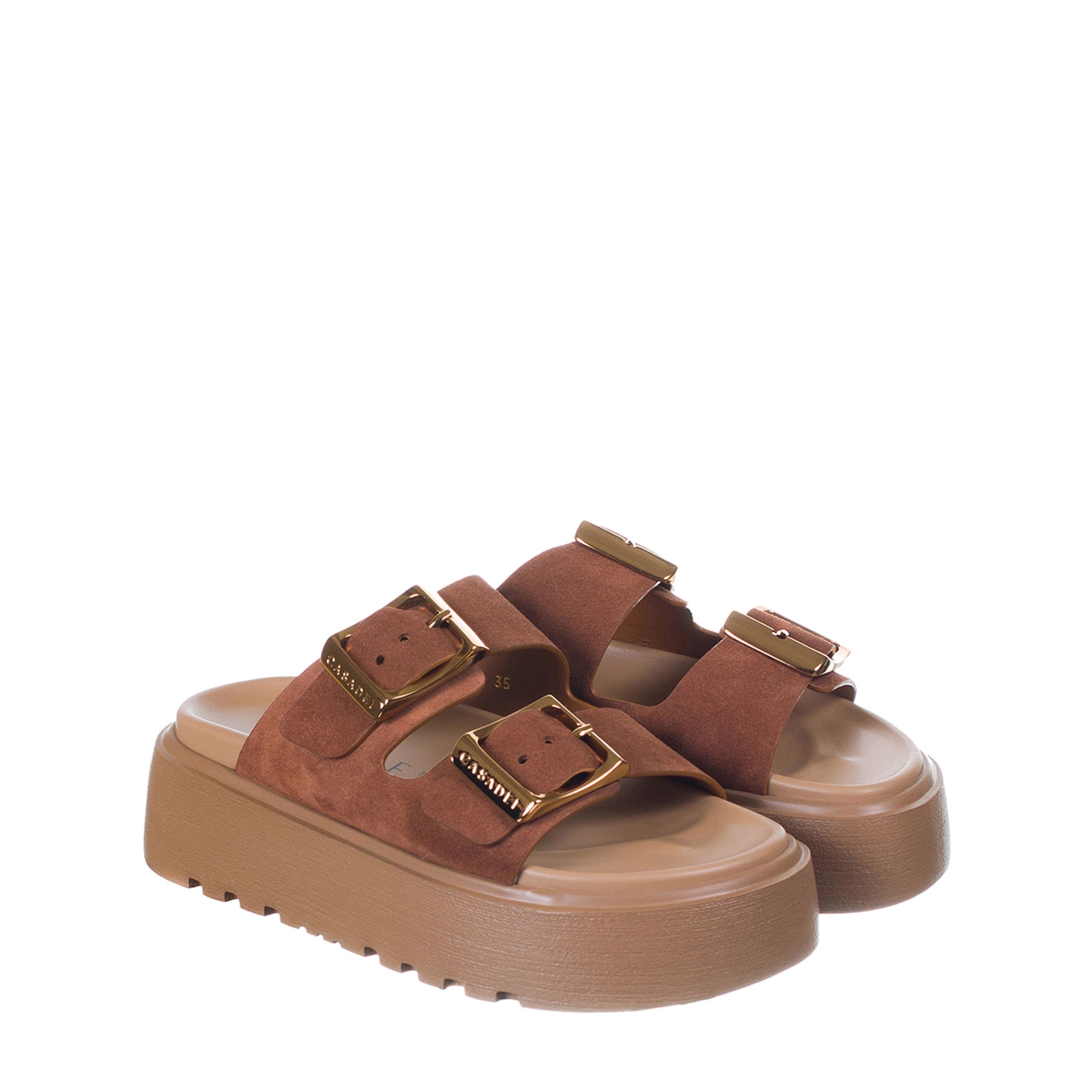 Шлёпанцы Casadei коричневые