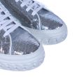 Кеды Casadei серебристые